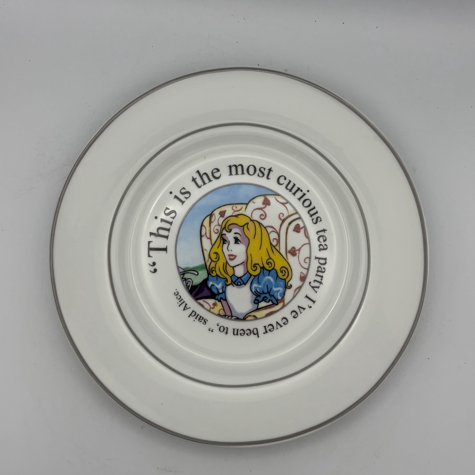 Paul Cardew Alice in Wonderland Cafe 2 Dinner 4 Salad Plate 2 Wide Rim Bowl 2010