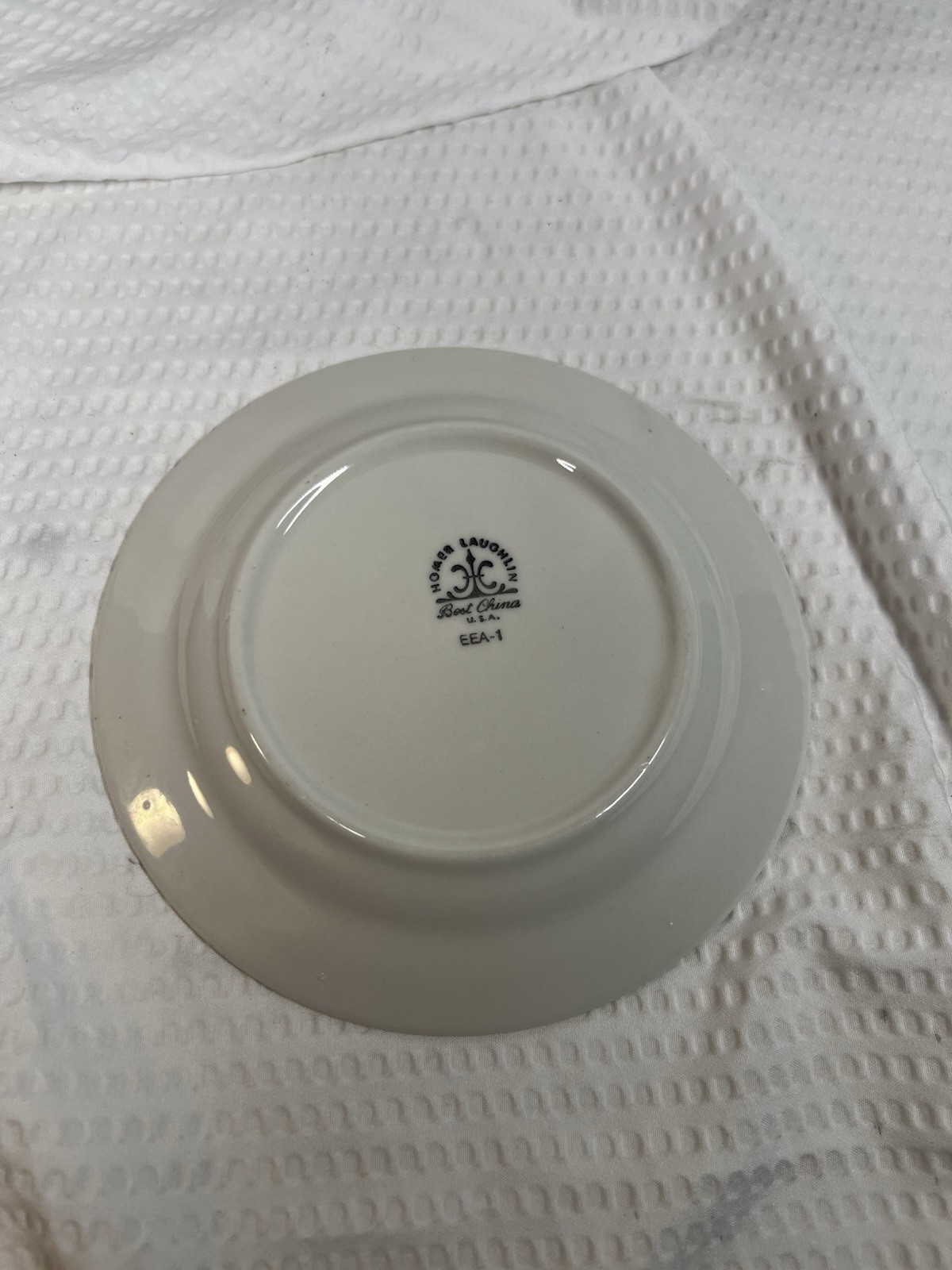 Homer Laughlin Dinner Plate Round Dark Green Wide Single Band