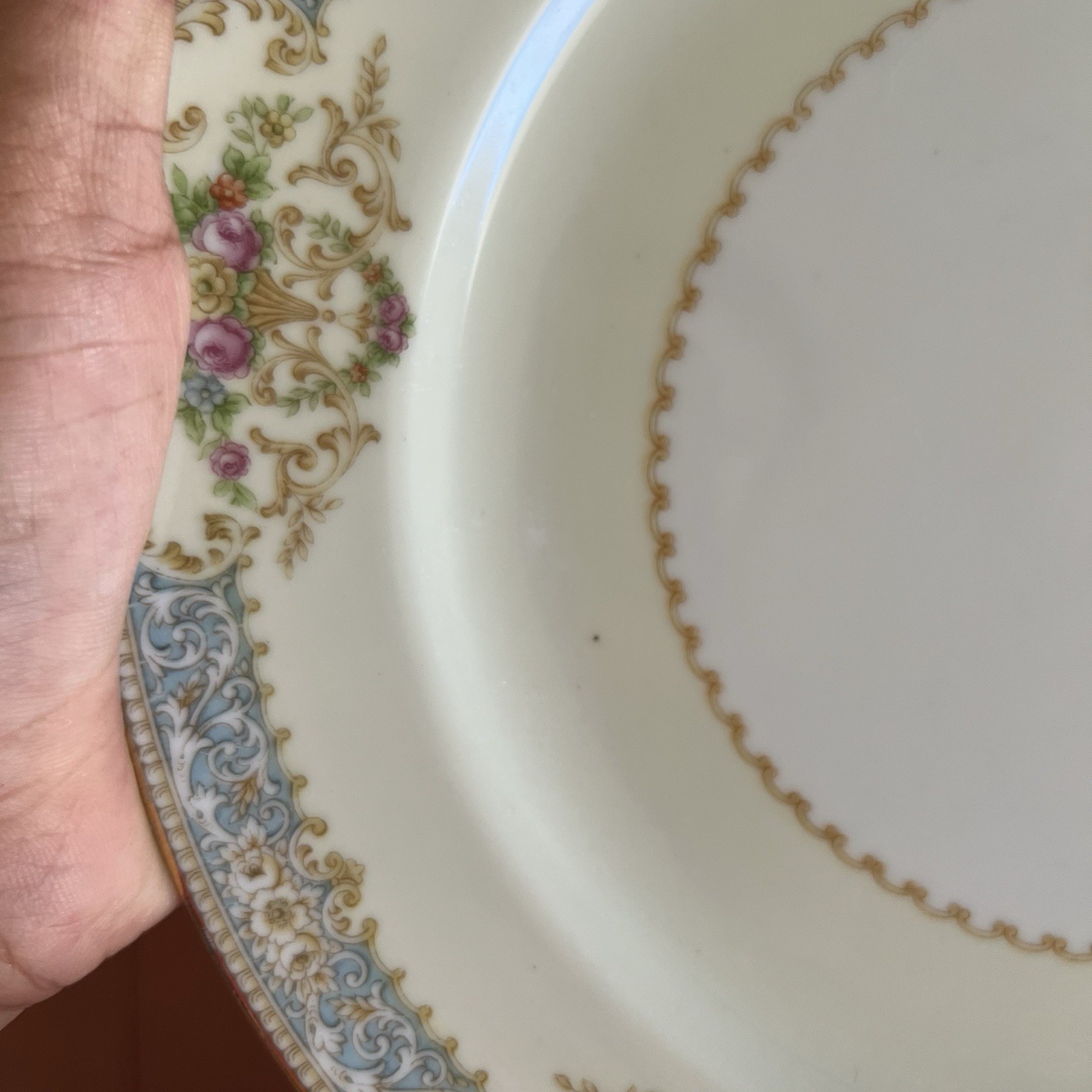 Rose China Noritake Clermont 9 Place Setting Occupied Japan Floral Scroll 84PC