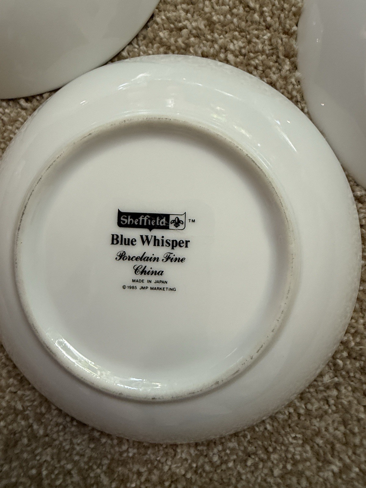 Set of 4 Sheffield Blue Whisper Porcelain China 5 1/2″ Cereal Berry Bowls Japan