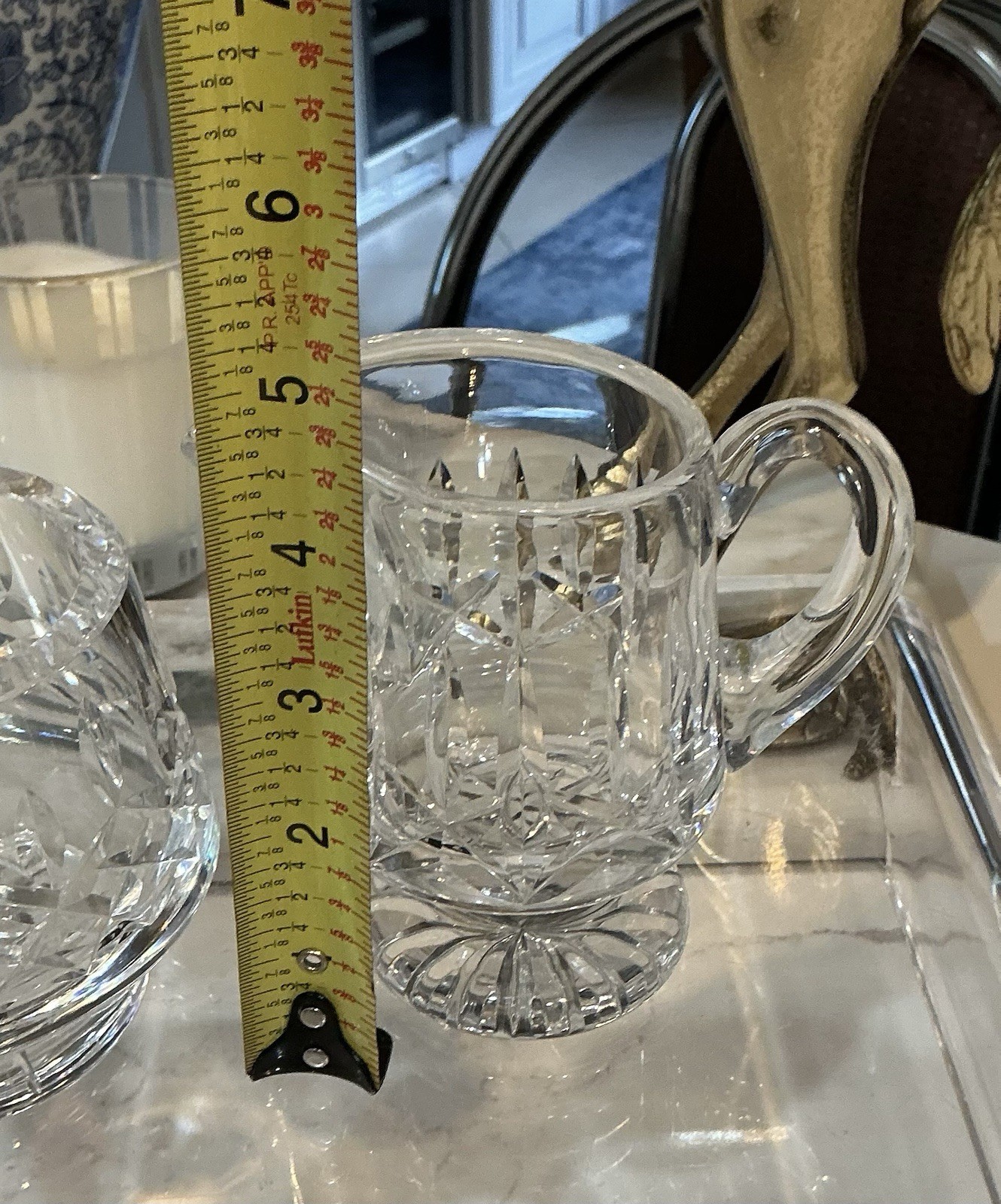 Waterford Crystal Lismore Footed Creamer and Open Sugar Bowl Set. FREE SHIPPING