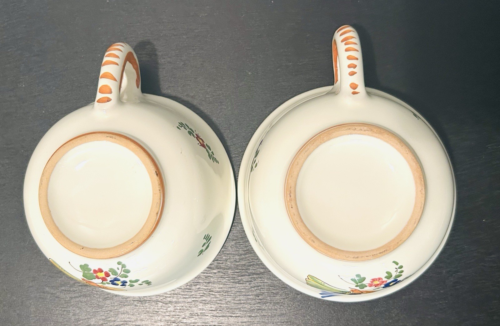(2) Bird Of Paradise By Gialletti Pimpinelli Plat Du Jour Cup/Saucer ITALY