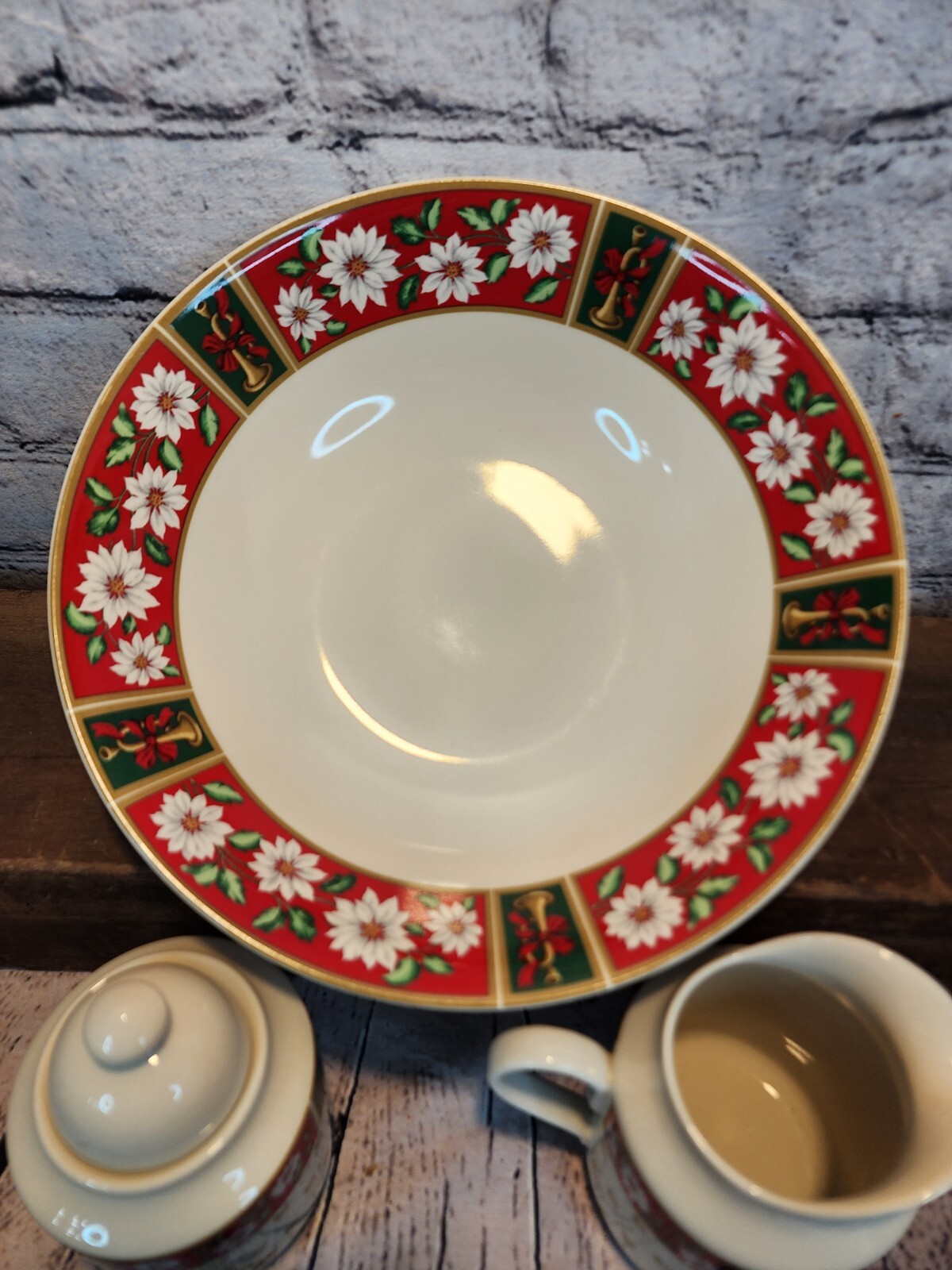 CHARLTON HALL Hostess Set 4pc LOT | Kobe 1980-1989 VTG Christmas Tradition Read