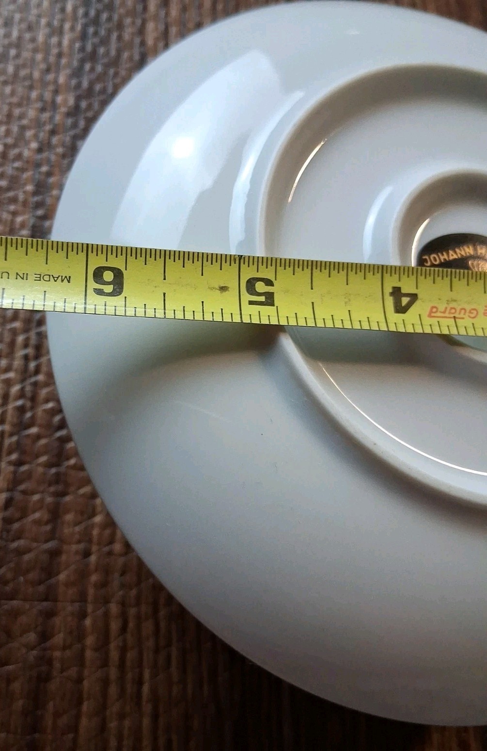 Johann Haviland Bavaria Silver Wheat Gravy Boat w/ Attached Underplate