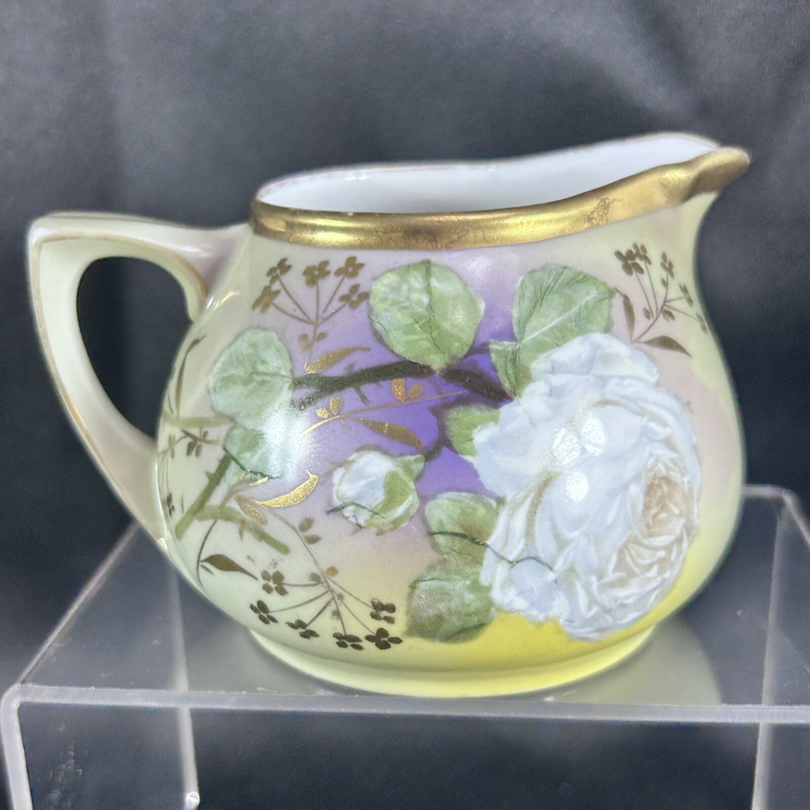 Antique 1899-1918 O & EG Royal Austria Hand Painted Creamer ~ Signed MARTINEZ