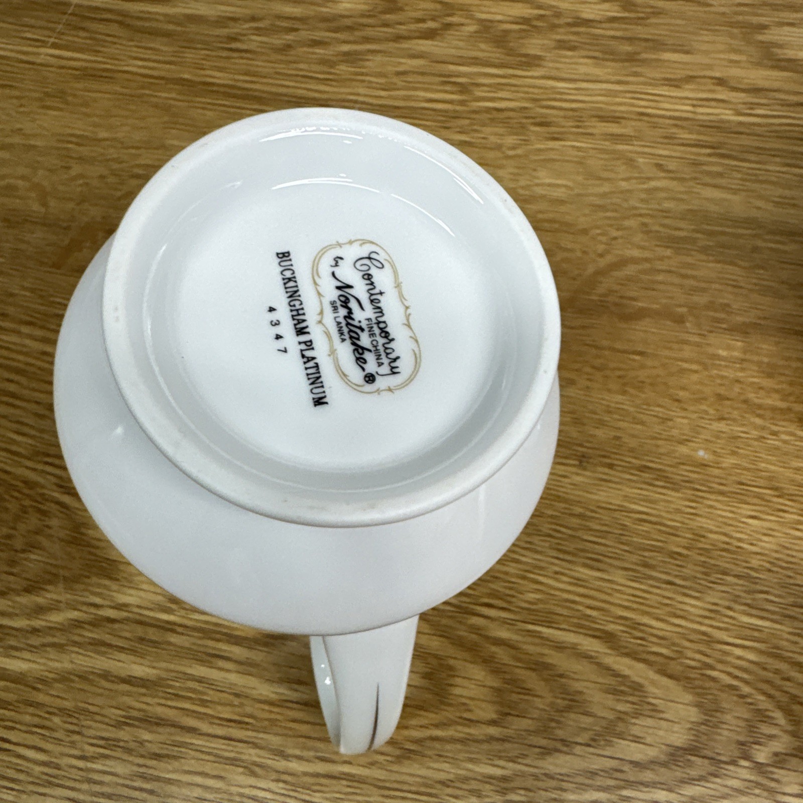 Noritake Buckingham Platinum Creamer And Sugar Bowl