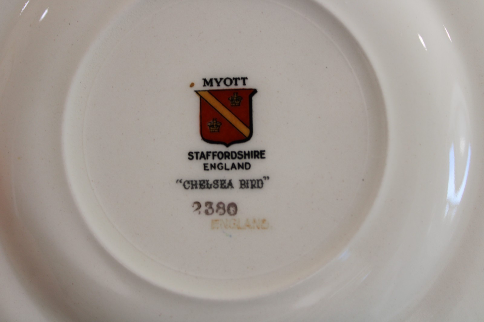 Myott Staffordshire Chelsea Bird 12 Bread Plates 6 3/8 (2 Crazing)