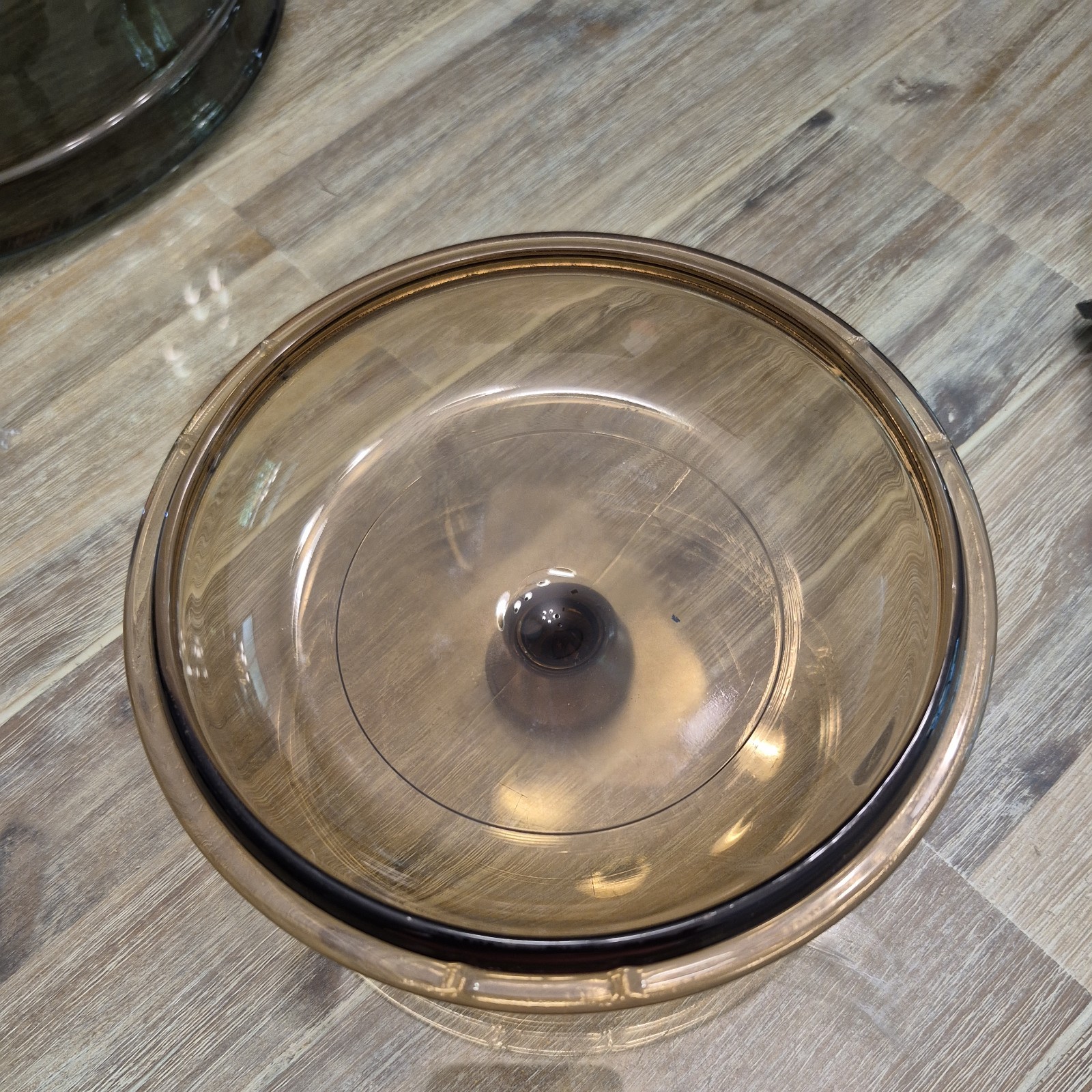 Pyrex Cranberry Glass Lid V-1-C