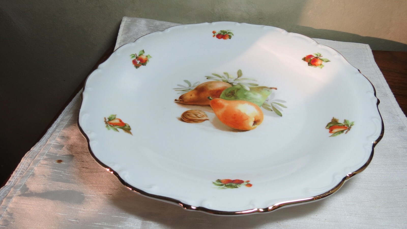 Schumann Arzberg Germany Pear and Nut Dish 11 3/4 inches