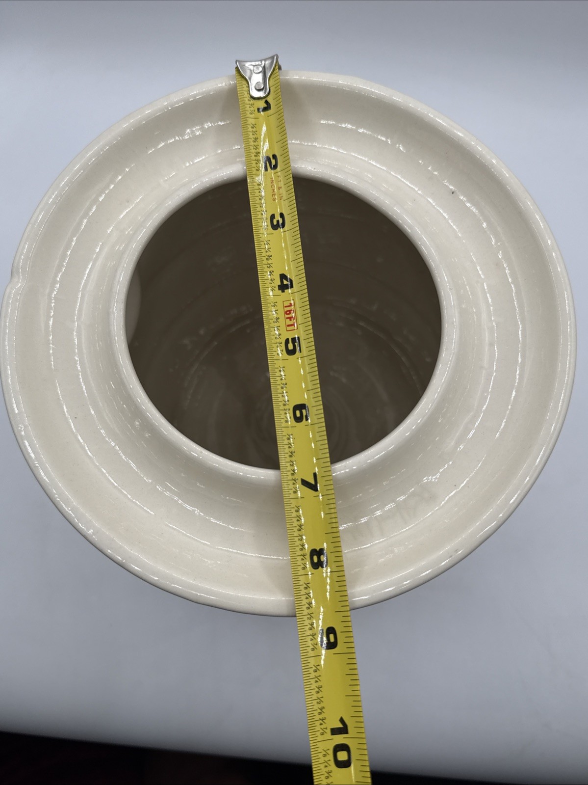 Polish Pottery Boleslawiec Pickeling Fermenting Sauerkraut Jar Water Seal 12”
