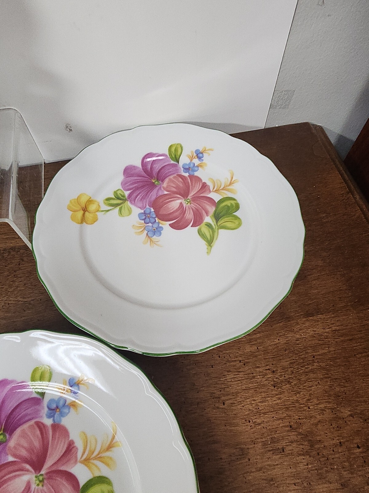 TIRSCHENREUTH BAVARIA FLORAL 7 5/8″ PLATE SET OF FIVE