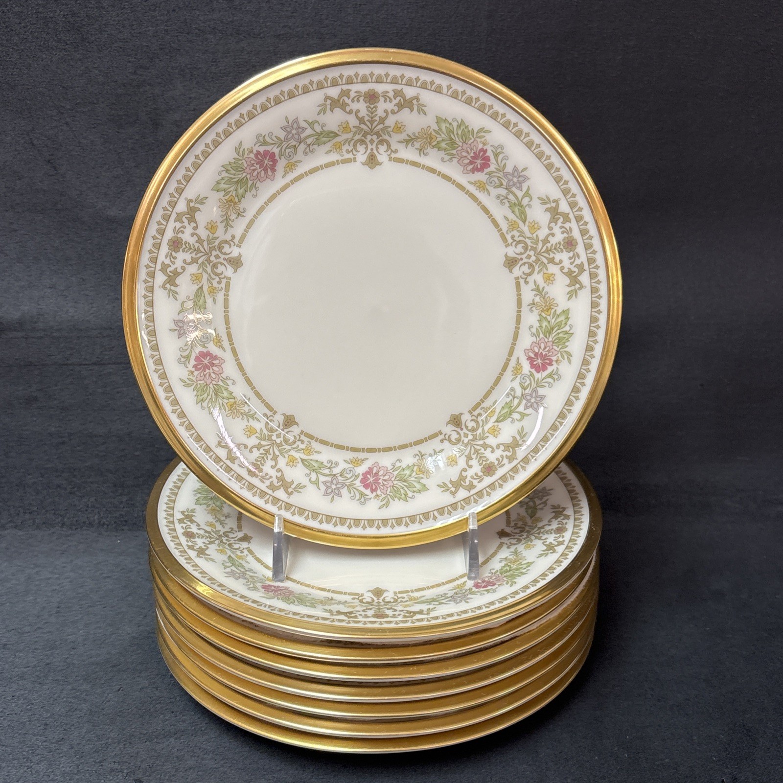 ❤ Lenox CASTLE GARDEN Bread Plate 6 3/8 Inches