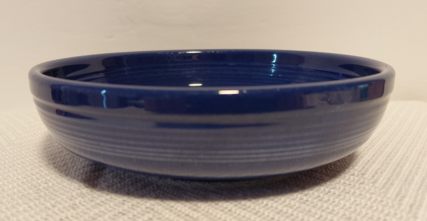 Wet foot – original Cobalt Blue Fiesta Dessert/Berry Bowl-6.25″-Circa 1936-1951