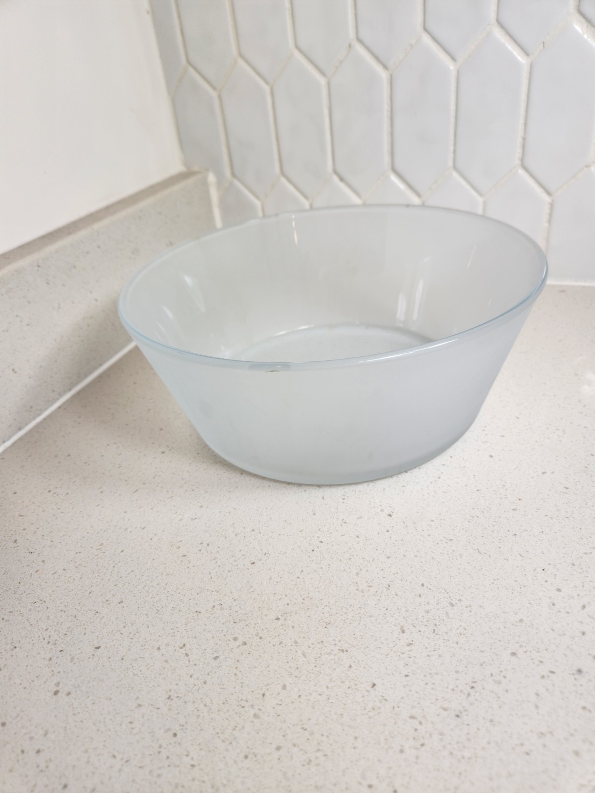 Corelle Market Street New York Large Frosted Glass Serving Bowl
