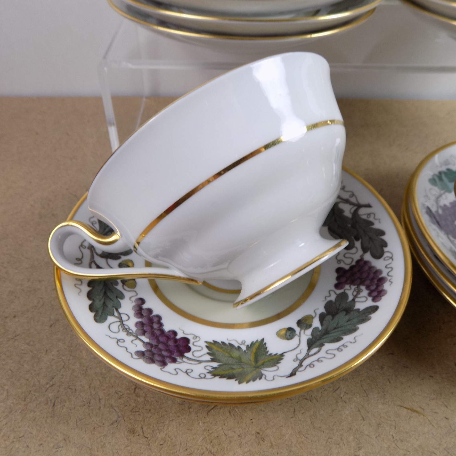 12 Spode Kent Celadon Cups & Saucers Pattern Period AD 1808 Reproduction