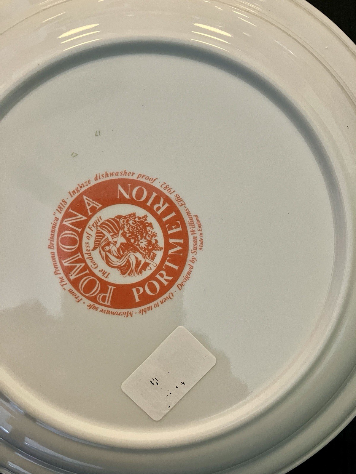 5 Pomona Portmeirion 8.5” Plates 1982 Susan Williams-Ellis Made in England