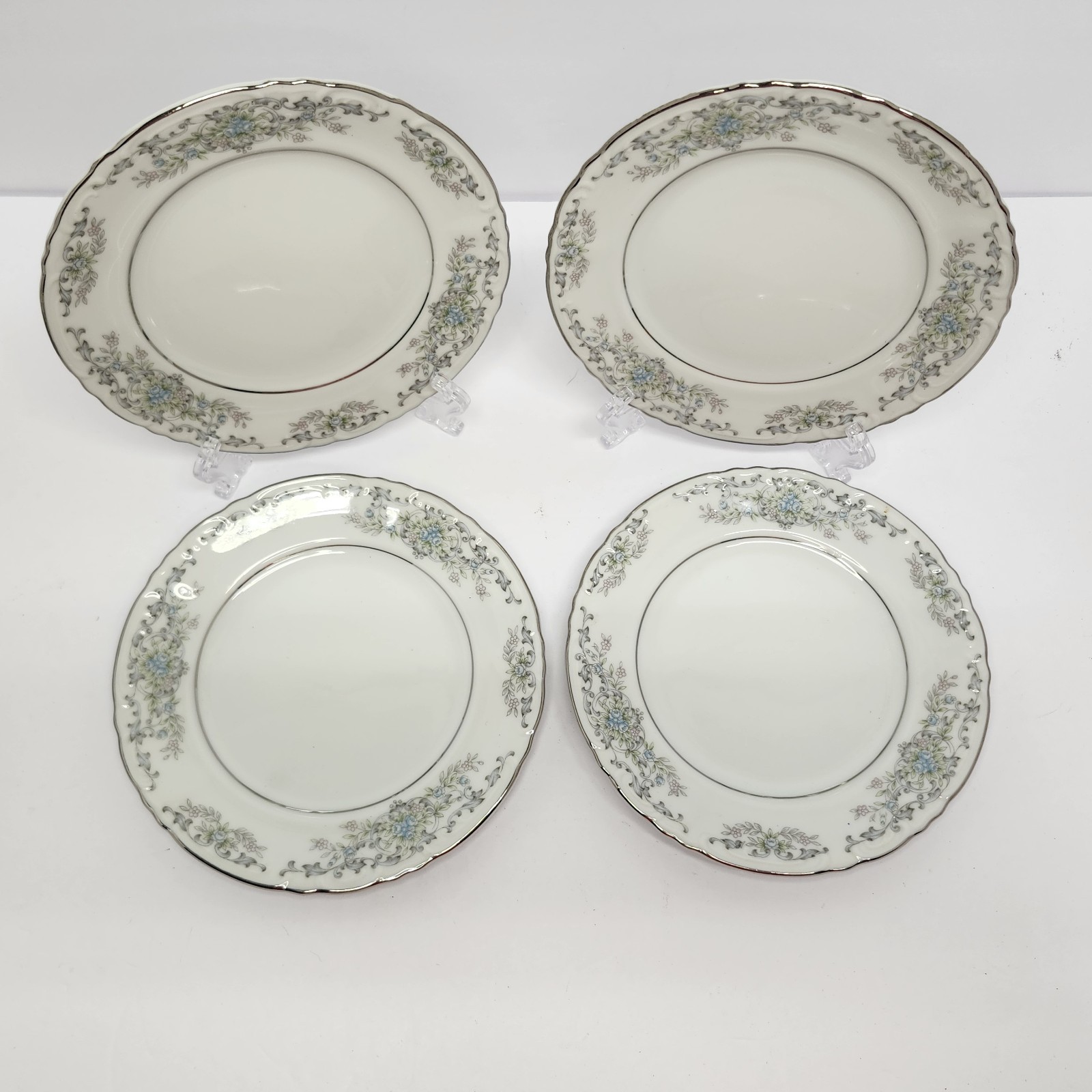 Norleans China Theresa Pattern 6″ Bread Dessert Plate Set Of 4 Japan Floral