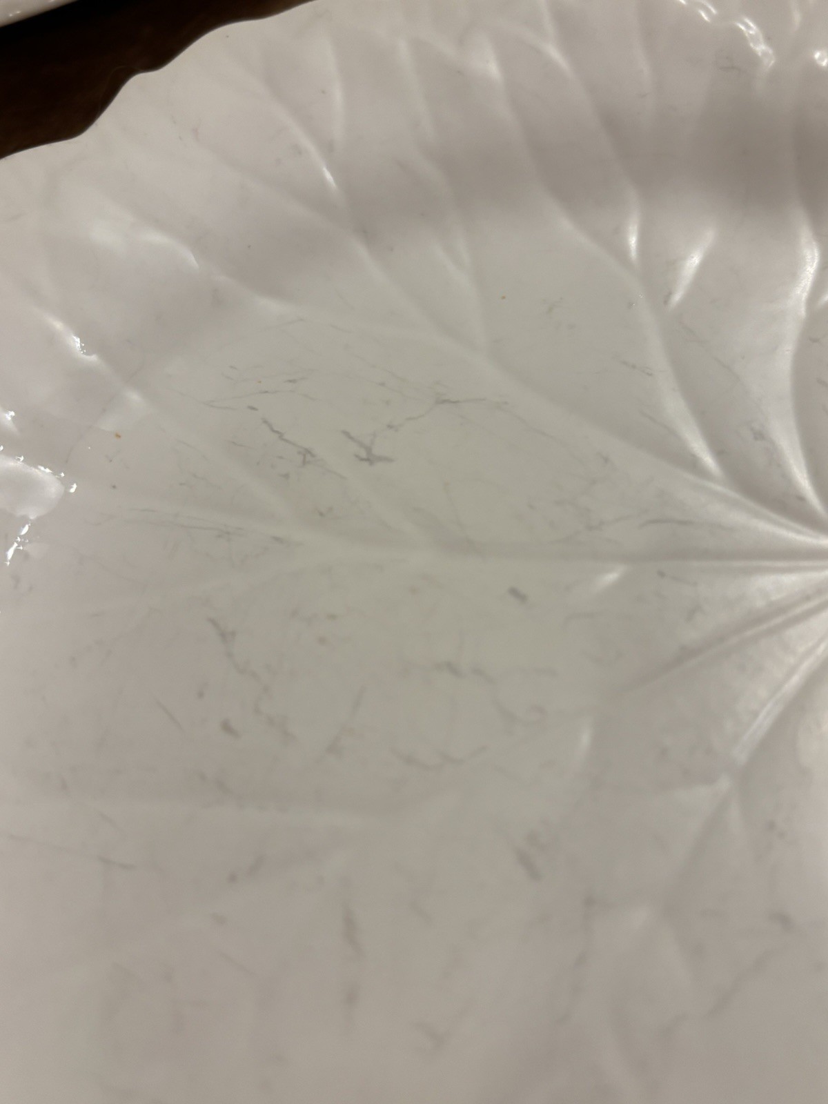 VTG LOT OF 8 Wedgwood Barlaston & Etruria 1940s Dysart White Cabbage Leaf