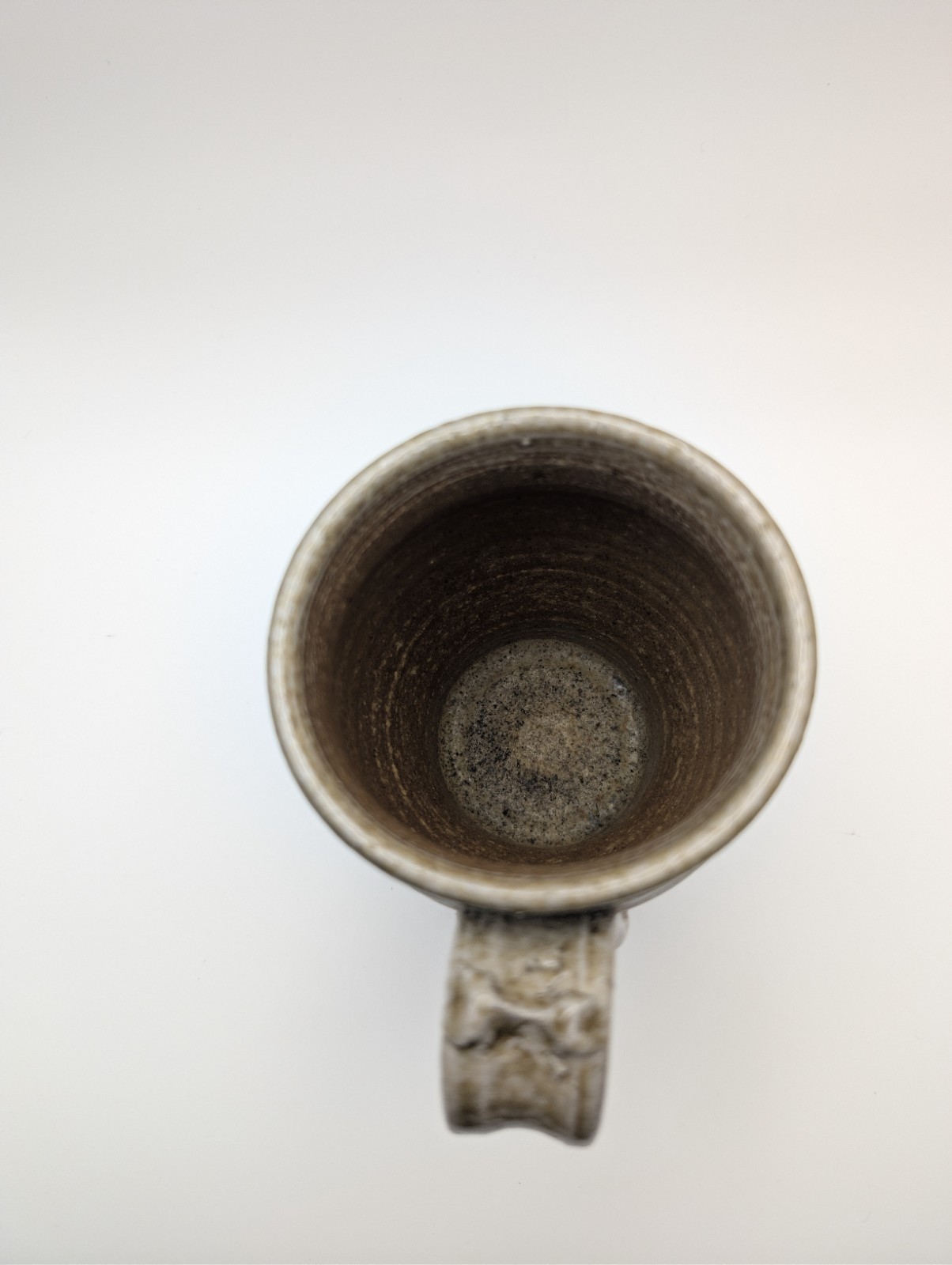 Stoneware Pottery Ceramic Mug Coffee Cup Blue & Brown & Gray