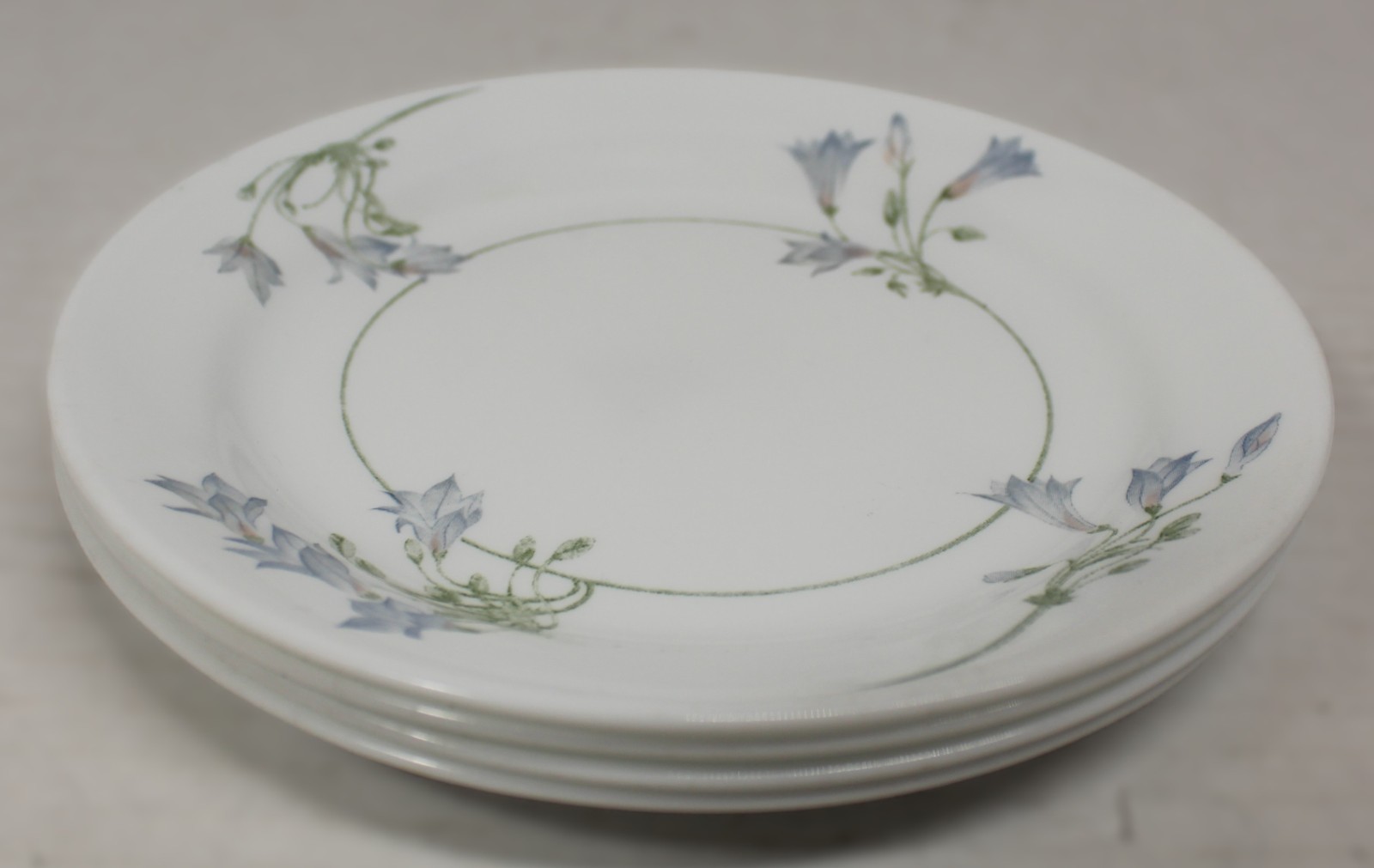 Set of 4 Corelle Blue Dusk Bread & Butter Dessert Plates