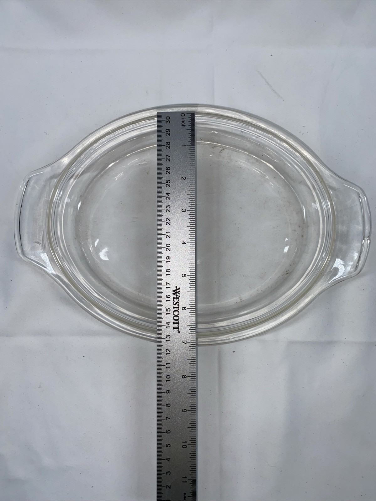 Oval Casserole Replacement Glass Lid. 8.5″ L X 7″ W X 1.5 H