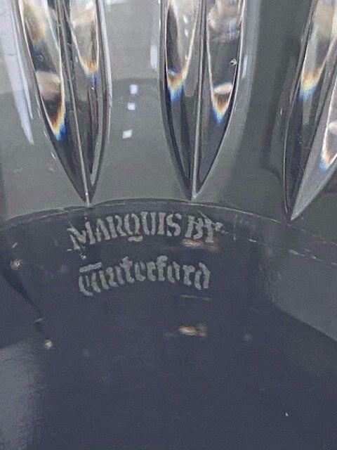 Elegant Round Bowl – Marquis by Waterford Crystal Quadrata -7-3/8″dia 5-1/2″high