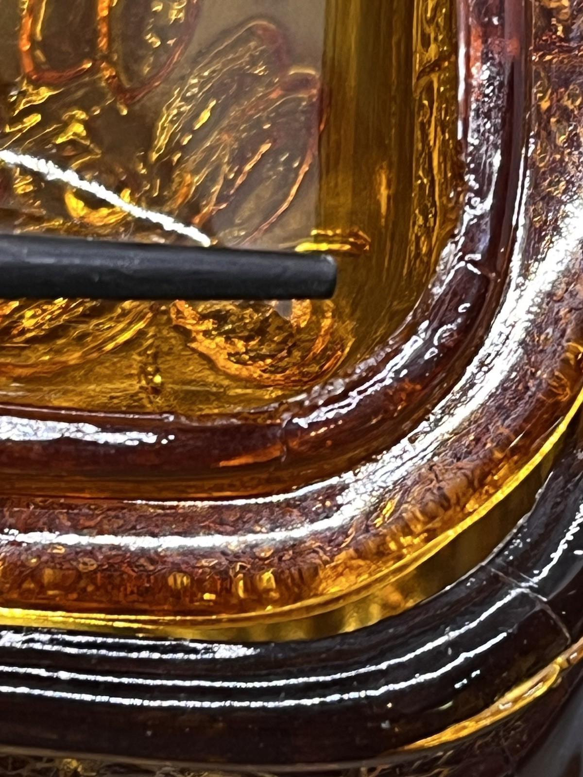 Vintage Tiara Indiana Glass Honey Bee Box Amber Square Dish With Lid