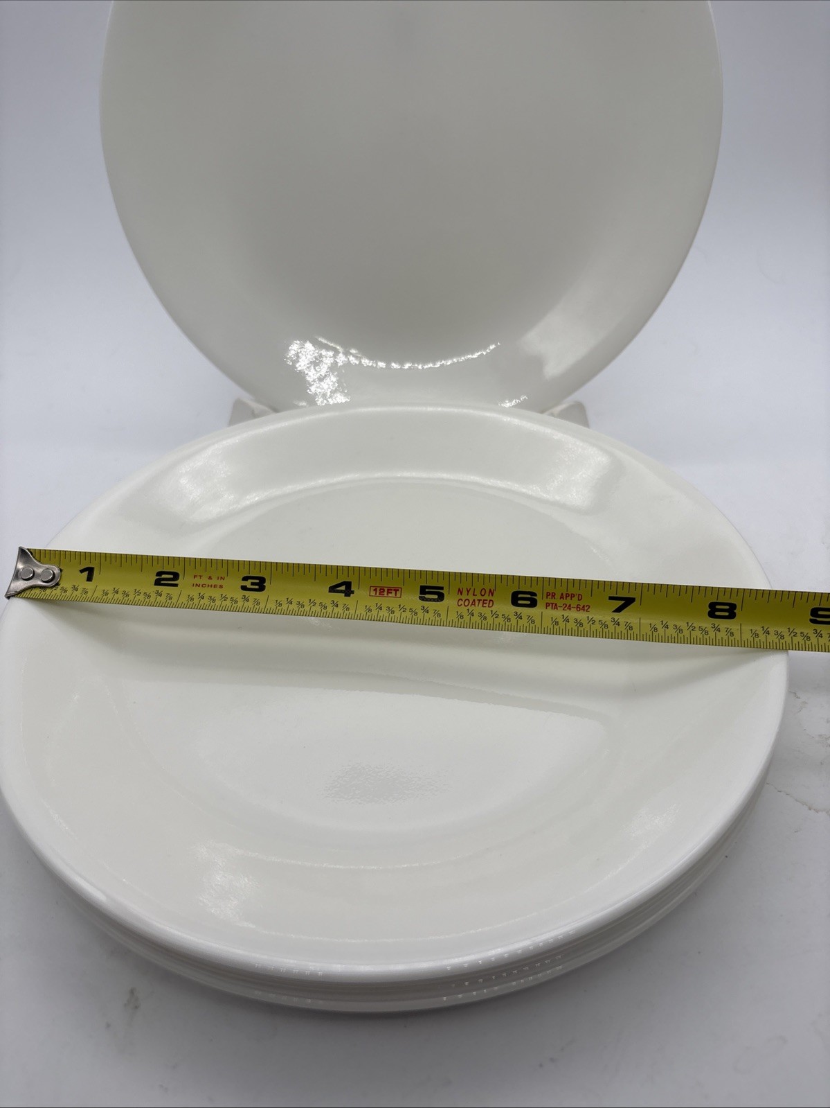 Set Of 6 Market Street New York Corelle 8 1/2” White Lunch Plates No Chips