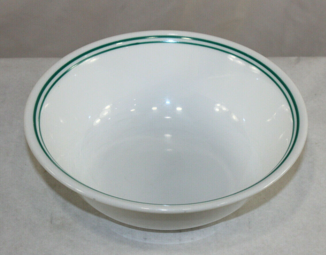 1 Corelle ROSEMARIE 6 1/4″ Cereal Soup Bowl (2 double green bands rings)