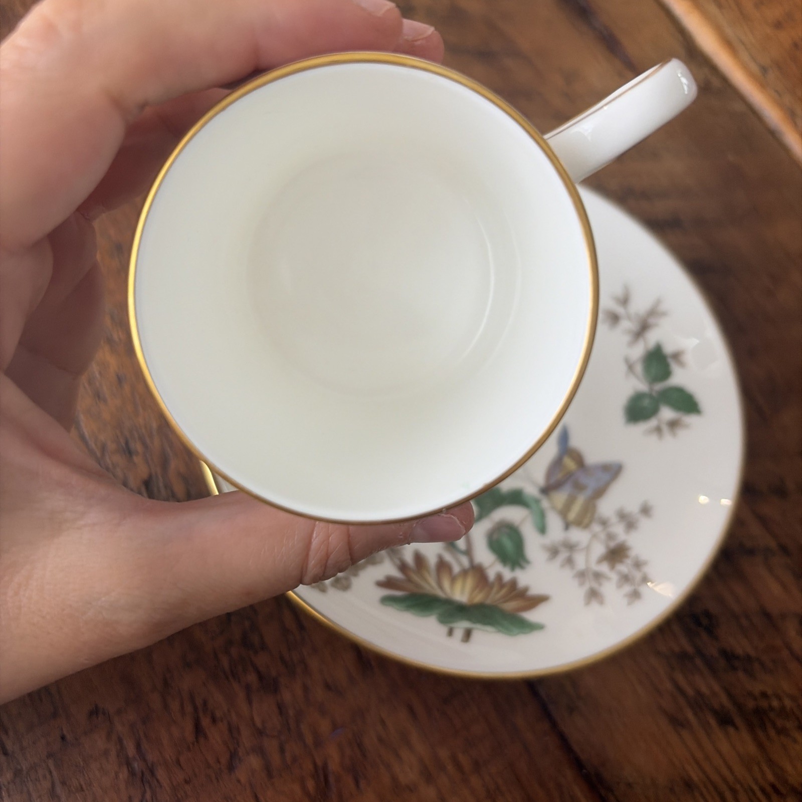 VINTAGE Wedgewood Charnwood Bone China Demitasse Cup & Saucer Set
