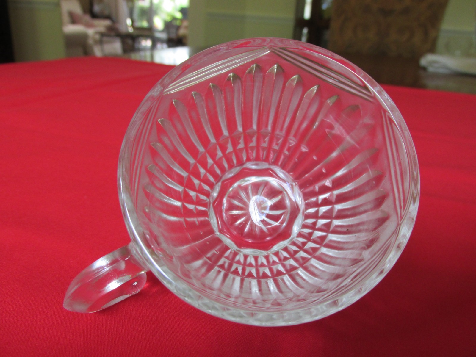 14PC Vintage 1940s Indiana Glass ROYAL Vertical & Swag Art Deco Punch Bowl Set