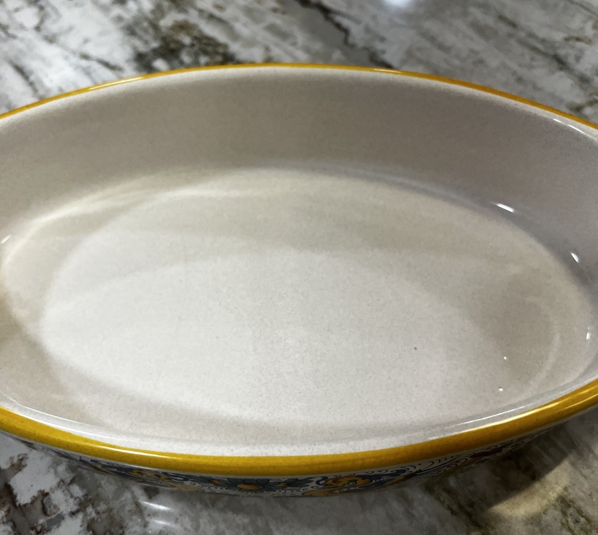 Auth. Ceramic Nova Deruta Pottery Serving Bowl/Baking Dish Raffaellesca Dragon