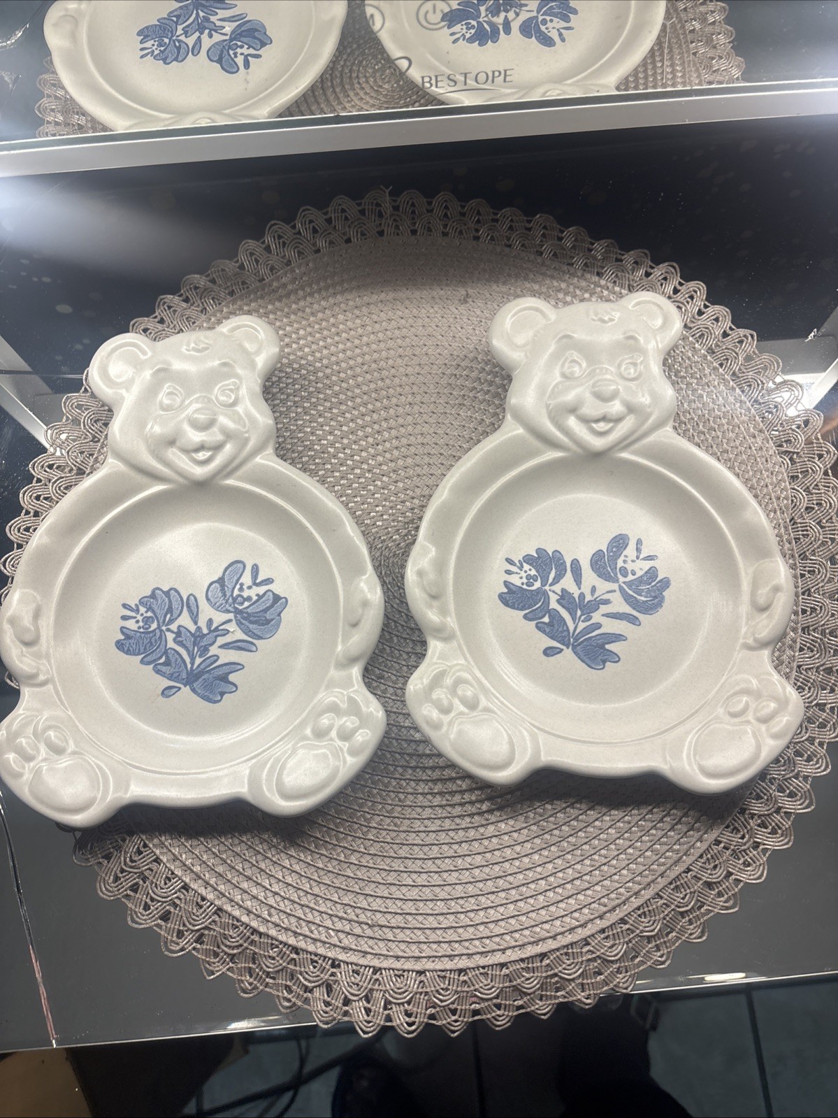 Pfaltzgraff Yorktowne Porridger Child’s Teddy Bear Bowl Set Of 2
