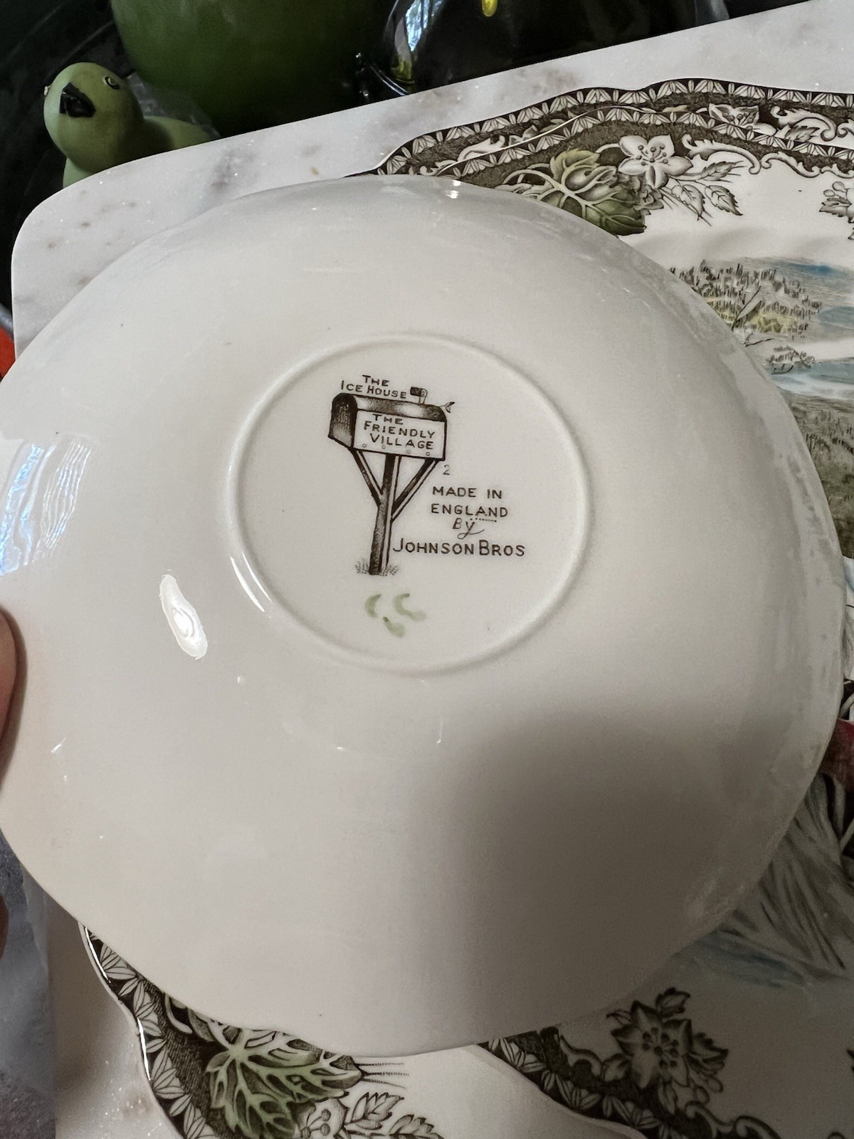 Johnson Bros Friendly Village Covered Bridge Ceramic Cup & Saucer Set England