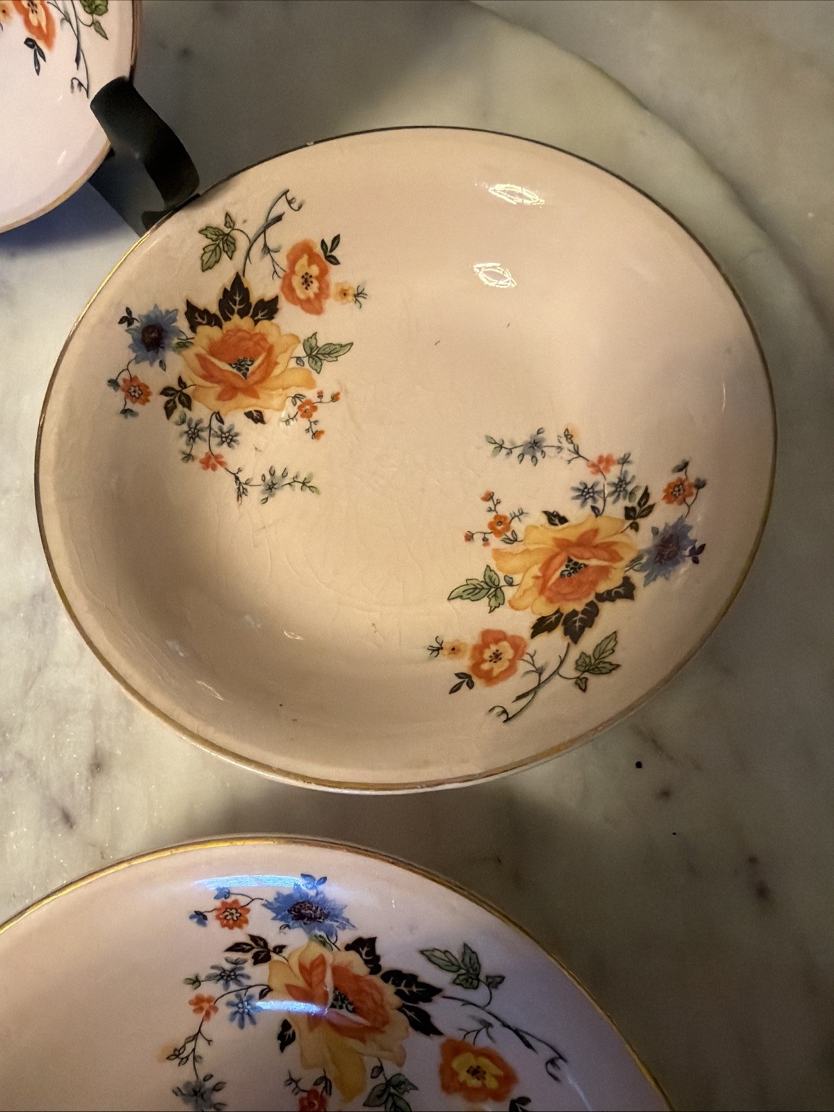 Royal Beige Ware Royal China Sebring Ohio Floral 5.5” Dessert Bowl – Set of 5