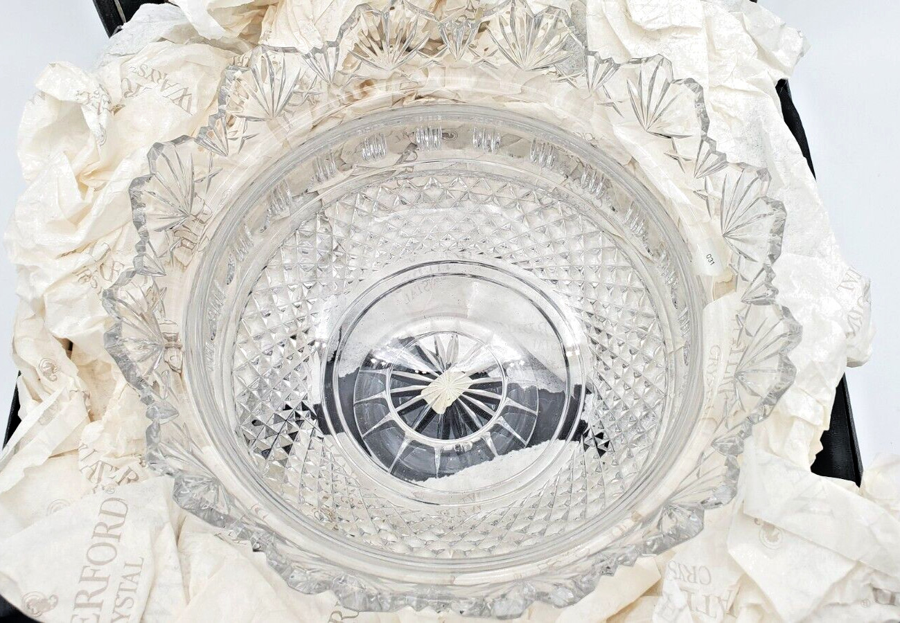 Waterford Crystal Kings Bowl 10″ Centerpiece Designers Gallery Collection New