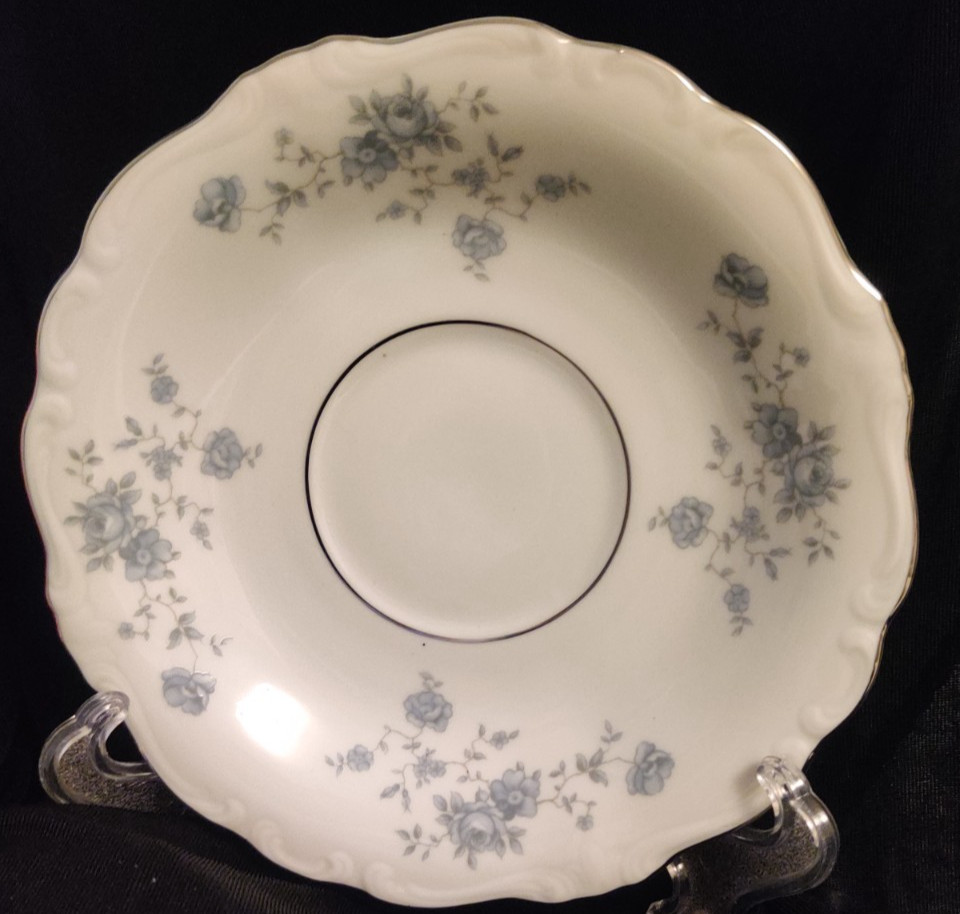 Footed Teacup And Saucer Blue Garland (Bavaria Backstamp) Johann Haviland