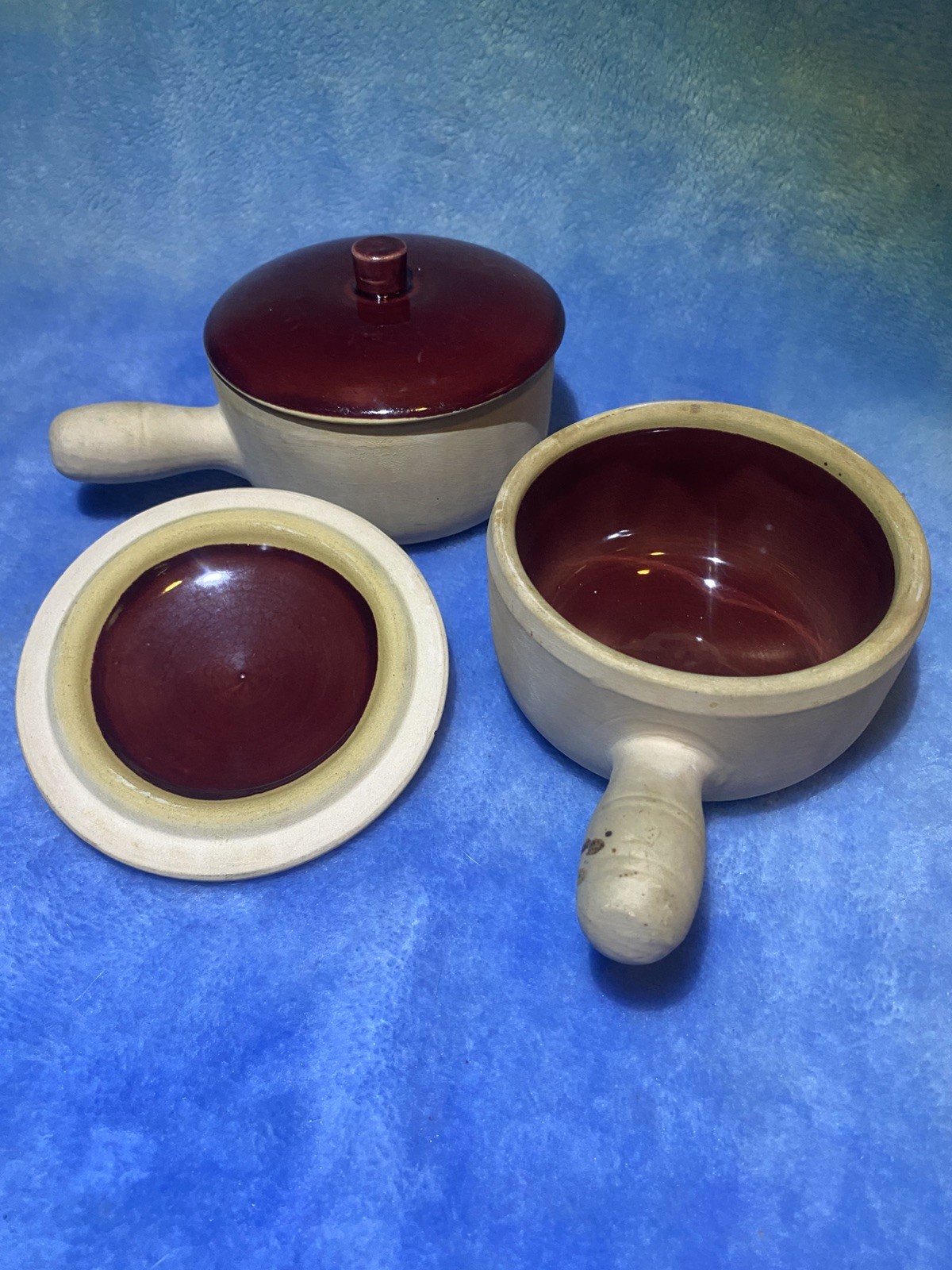 2-La Solana Pottery Ware Set of 4” Bowl w/Lid. Vintage 3-Day Sale