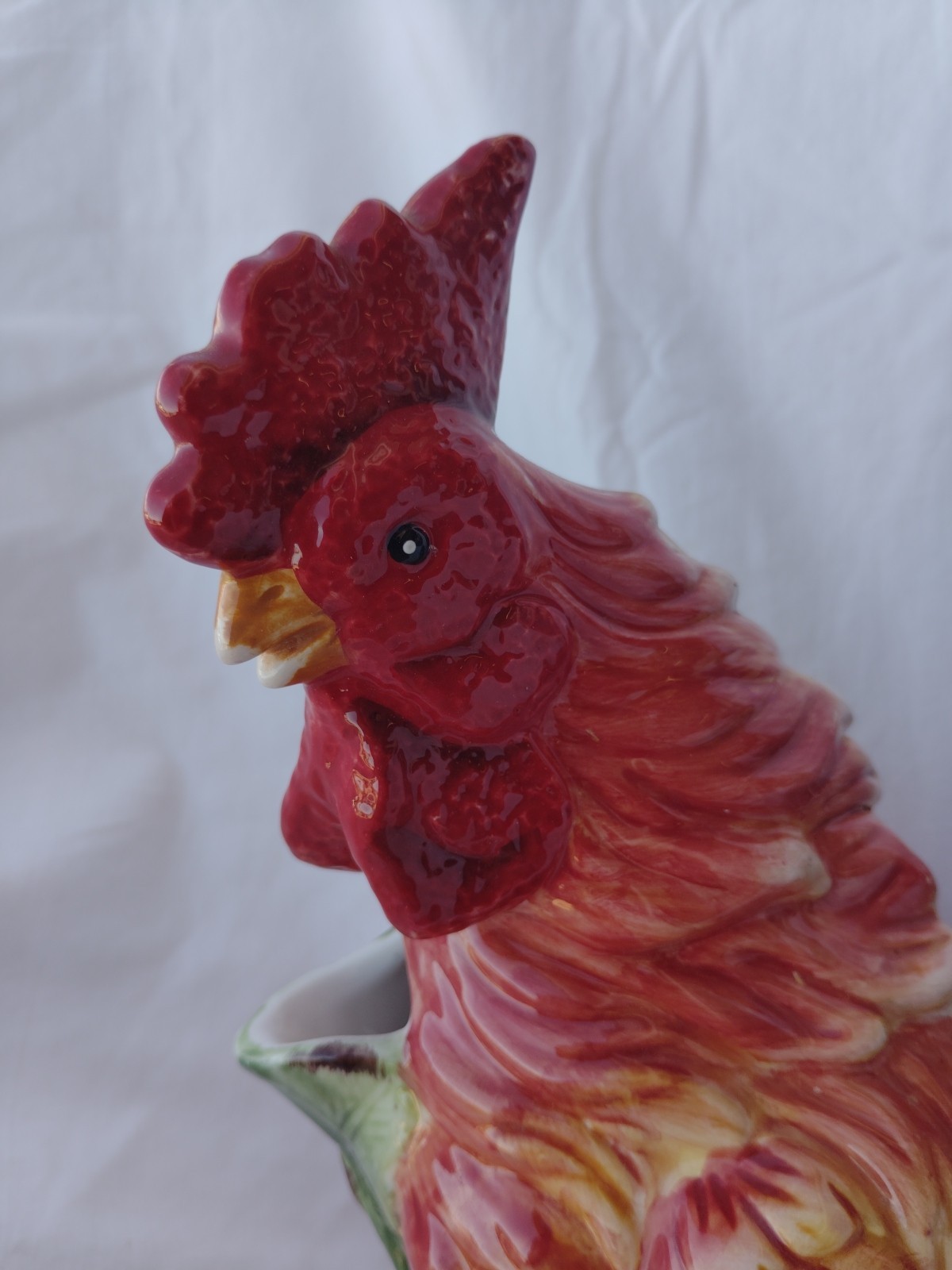 Fitz & Floyd Classics Country Gourmet Rooster 12” Tall Pitcher Centerpiece