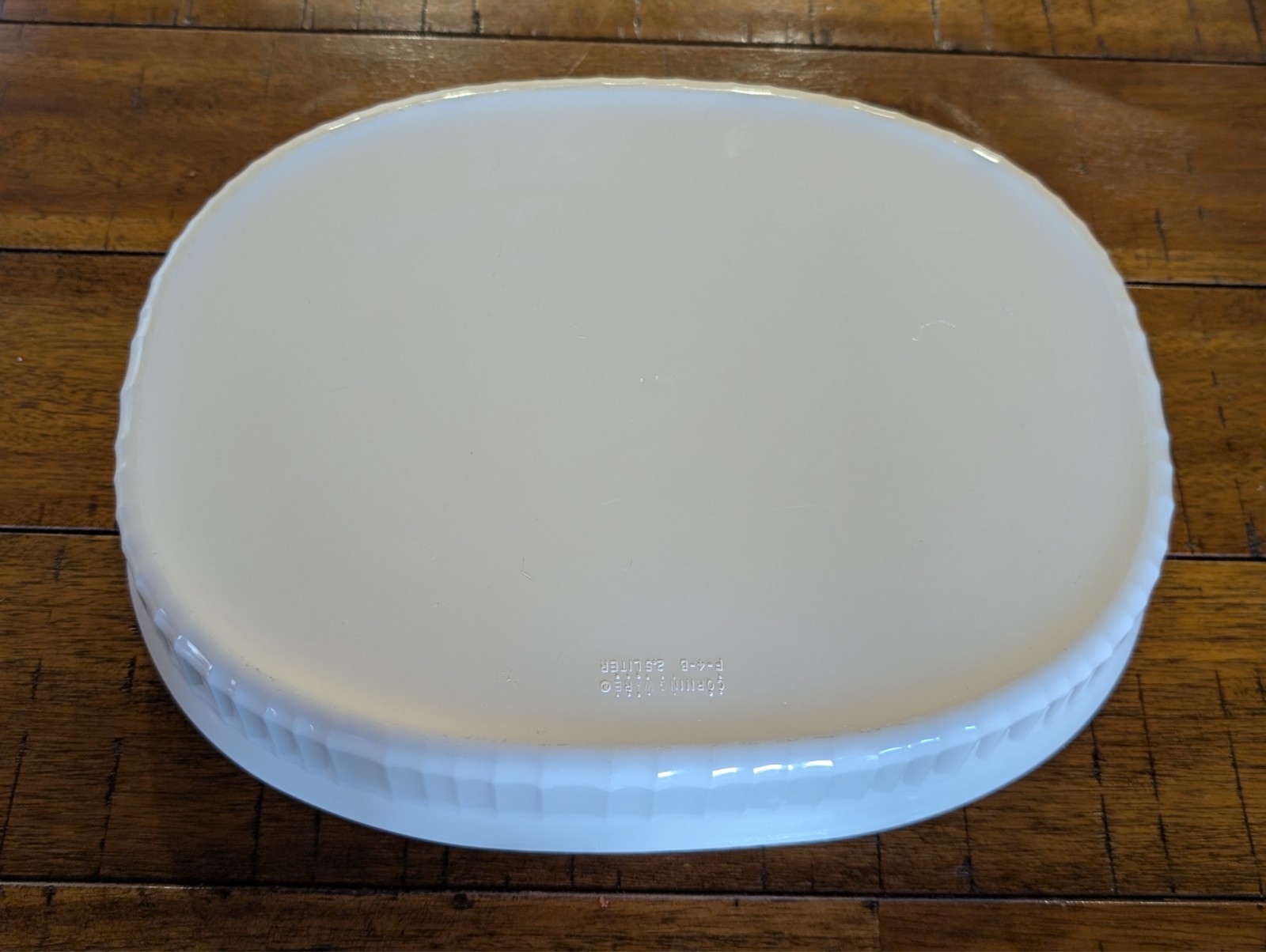 Corning Ware French White F-4-B 2.5 Liter Roaster Oblong Casserole 9.5″ X 12.5″