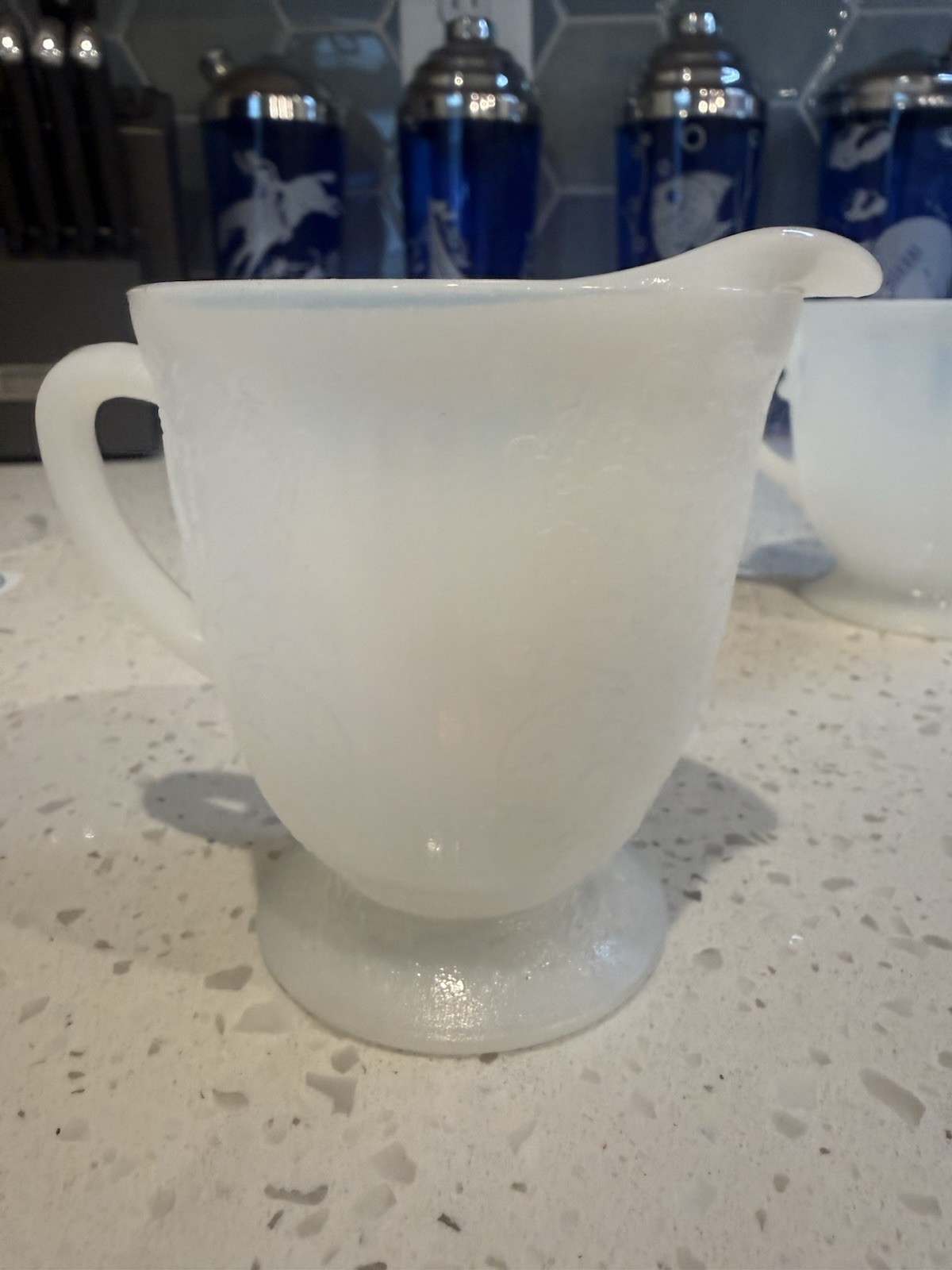 Macbeth Evans American Sweetheart Monax Creamer And Sugar Set Depression Glass