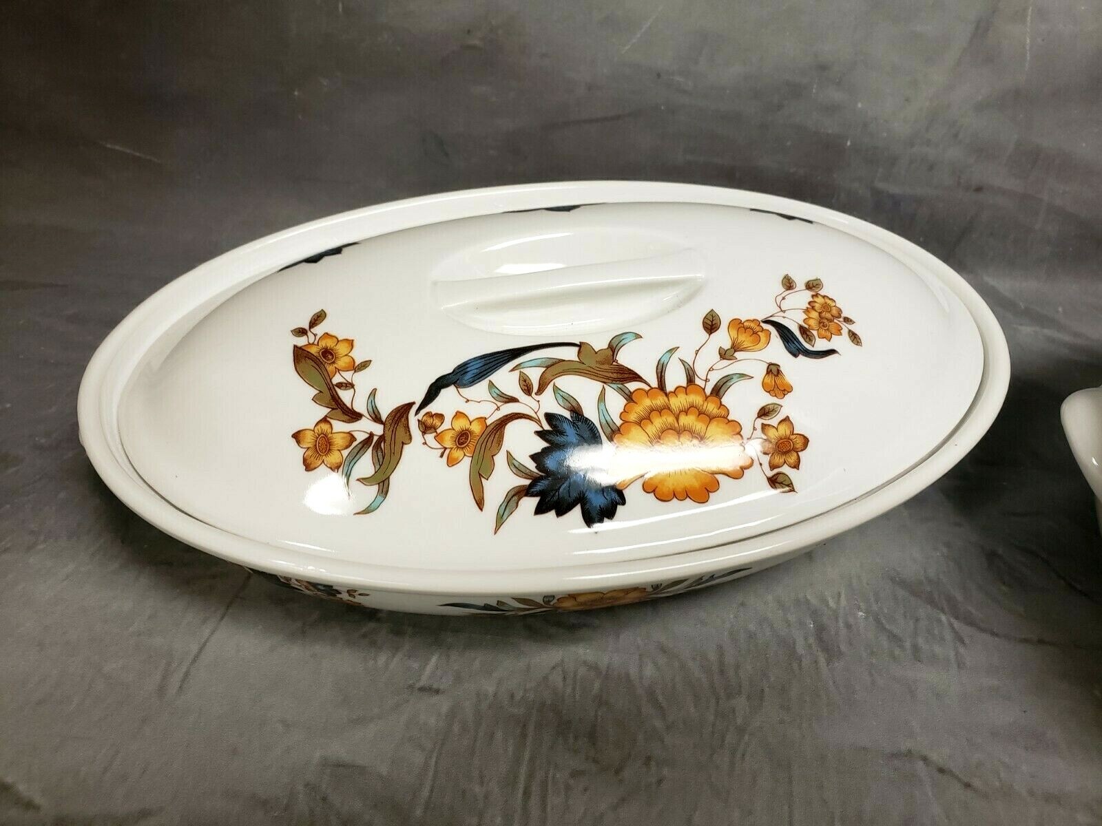 2pc Georg Jensen Tampico Small Round & Oval Covered Baking Dish Casserole France