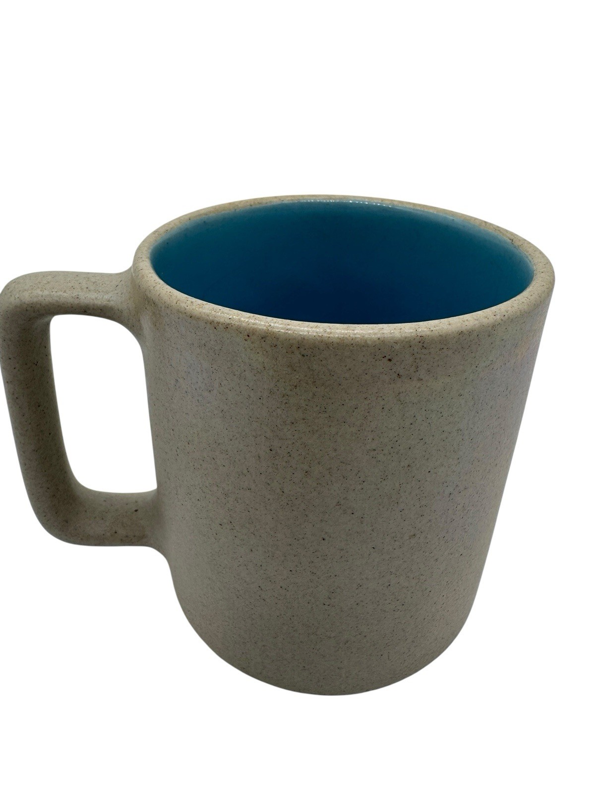Vtg 1960s Pigeon Forge Pottery Pi Beta Phi Sorority Mug Gray Blue Tennessee