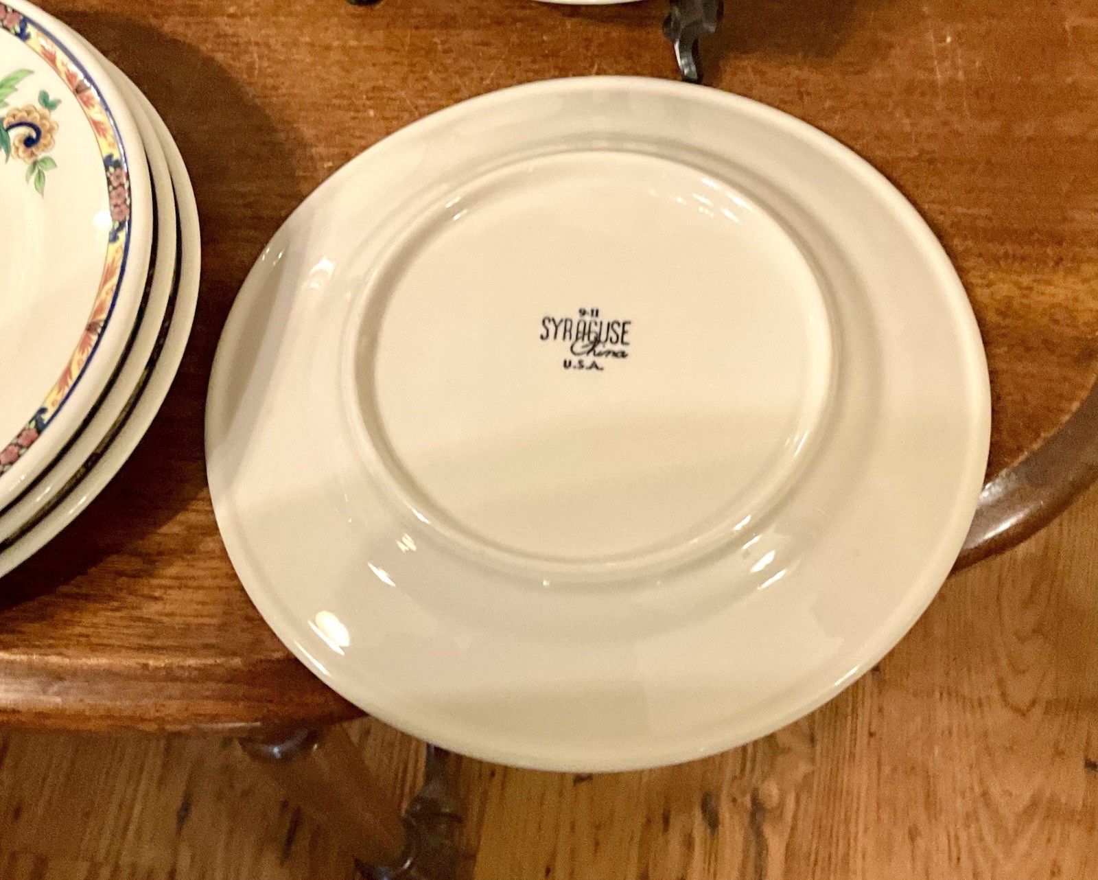 (6-pcs) 1954 Syracuse China Dewitt Clinton Pie/Dessert Plates 7-1/8” EXCLNT