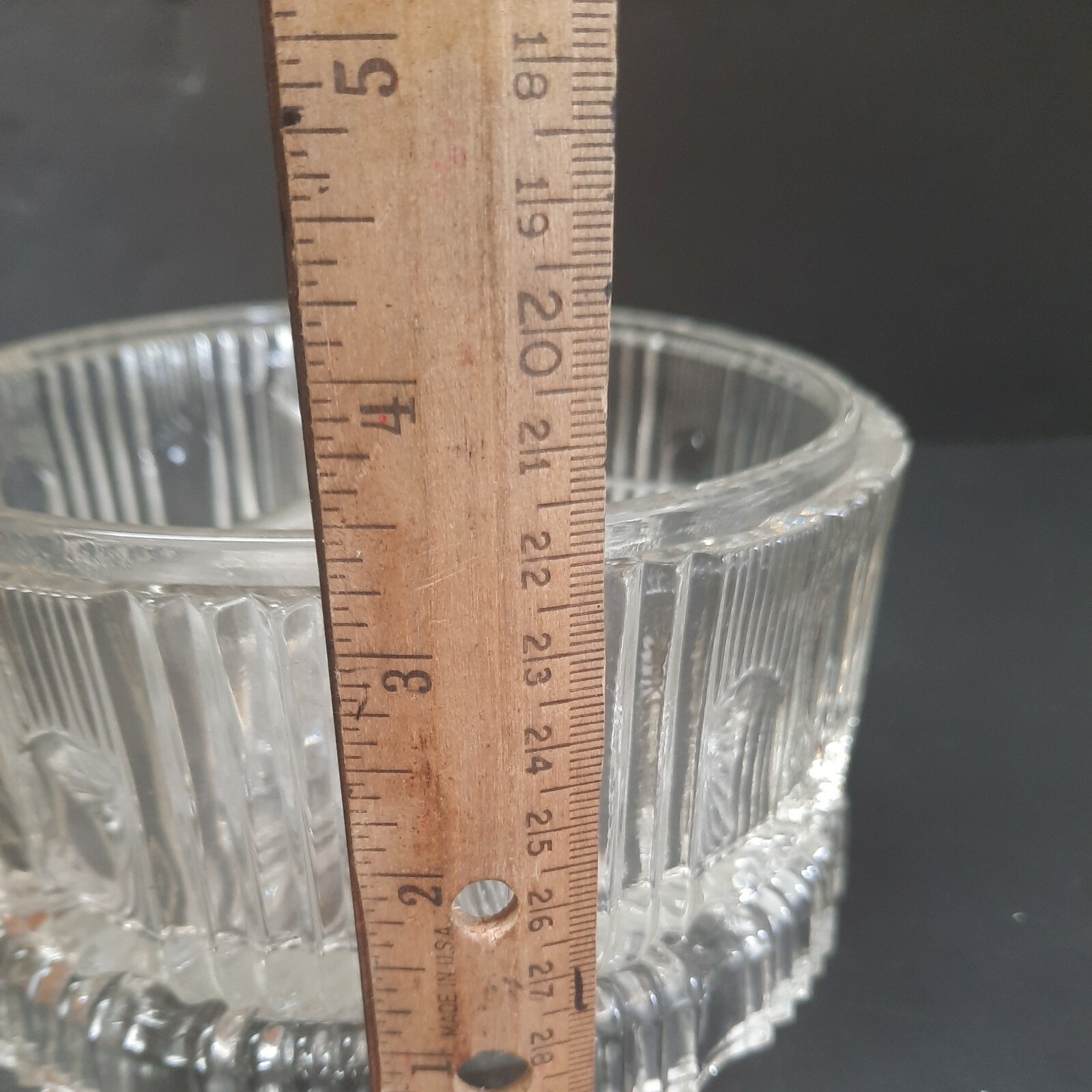 70’s Glass Round w/ Lid 3-Section Relish, Candy, 6″ Serving Dish Bowl