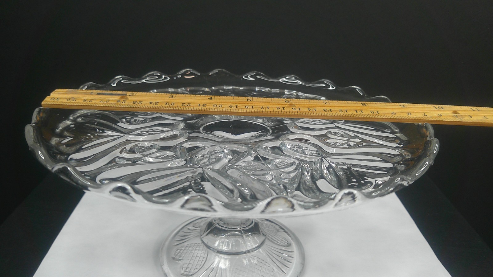 Bryce, Higbee Glass Co, EAPG, Cake Stand, Beaunot, USA, c 1899, ExCd
