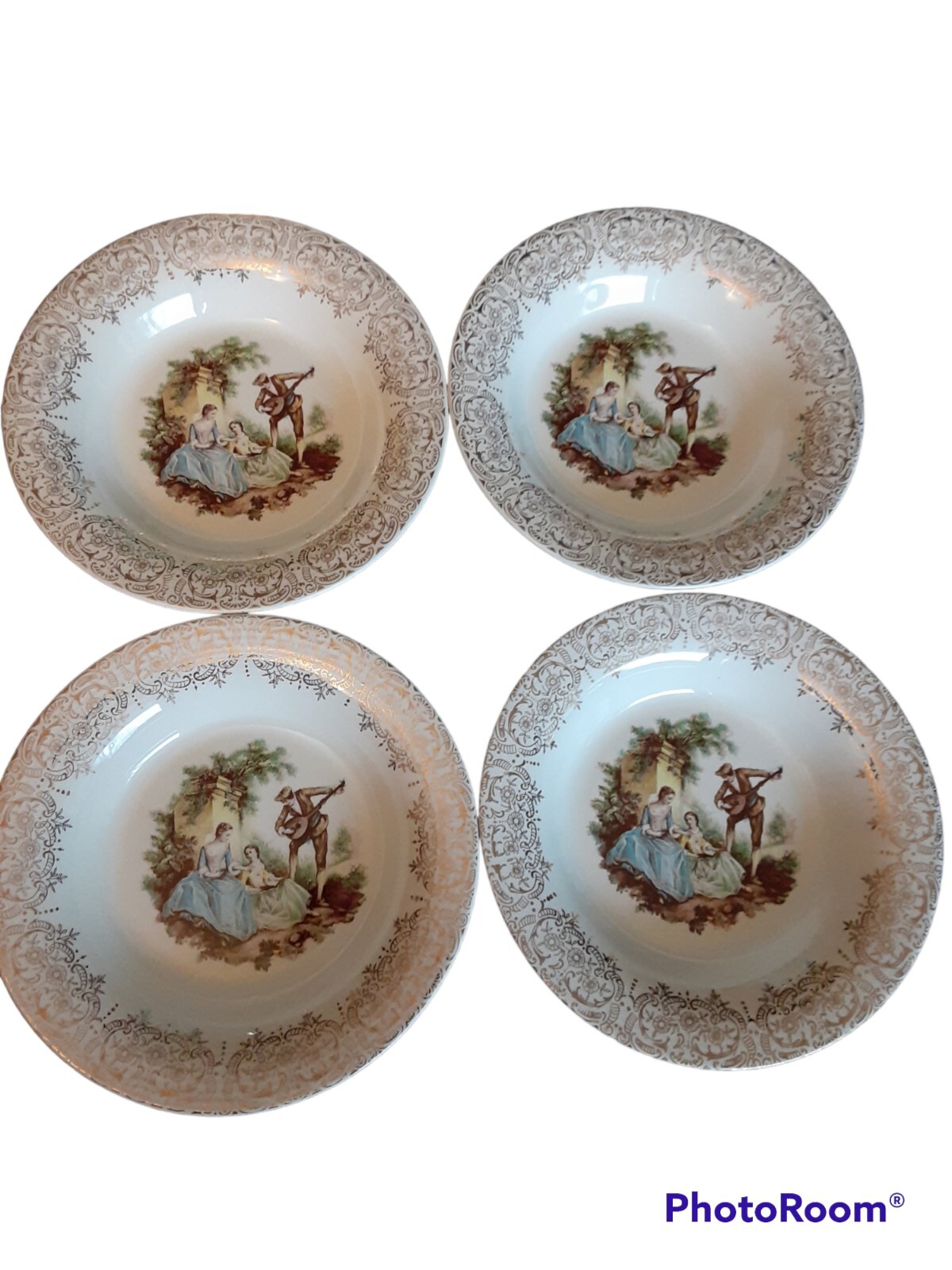 4 – Triumph American D’or Limoges Bowls 22 K Gold SERENADE