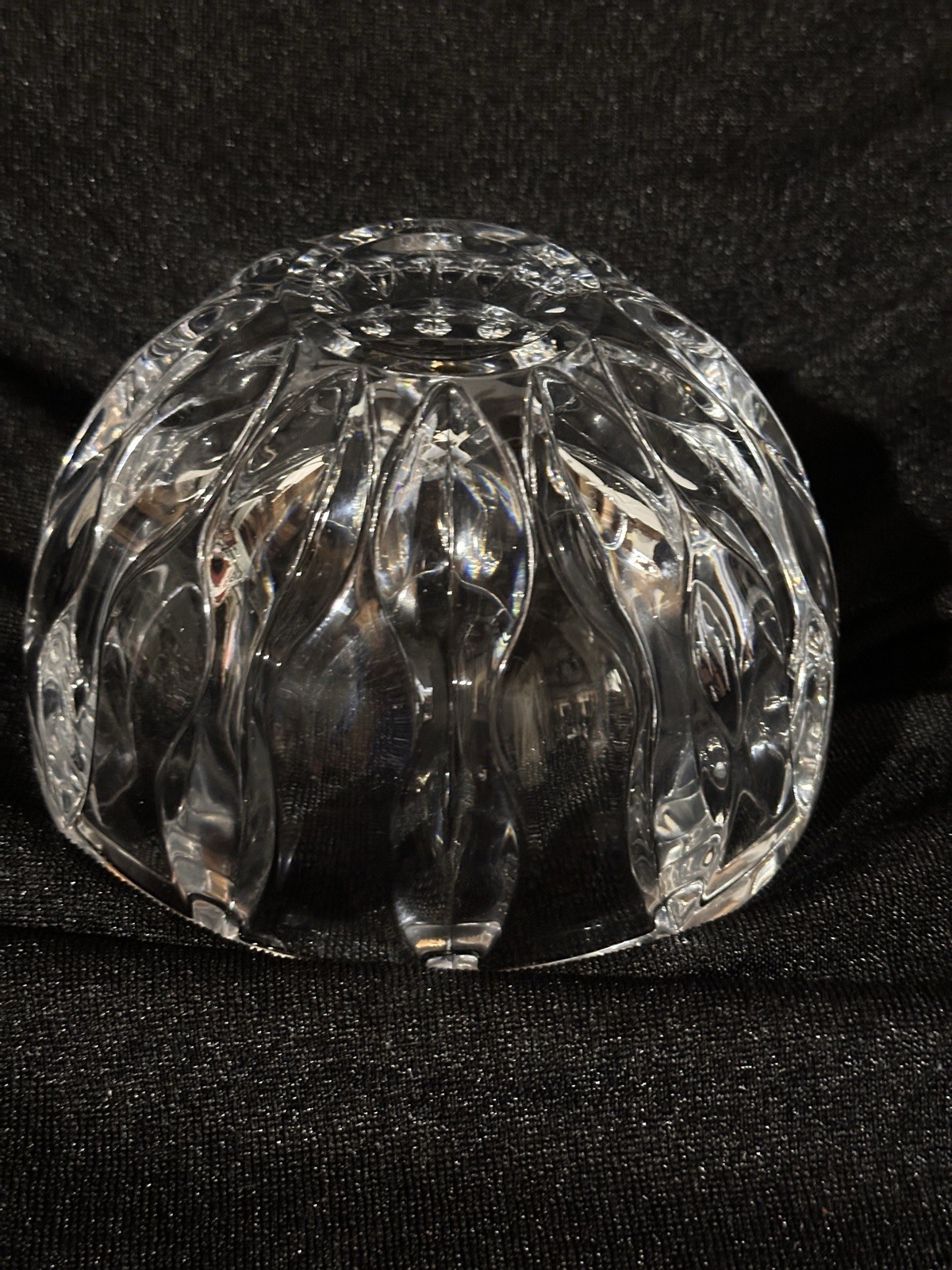 Reed & Barton Equinox 4×7”Crystal Bowl Sticker Mark On Bottom Slovenia