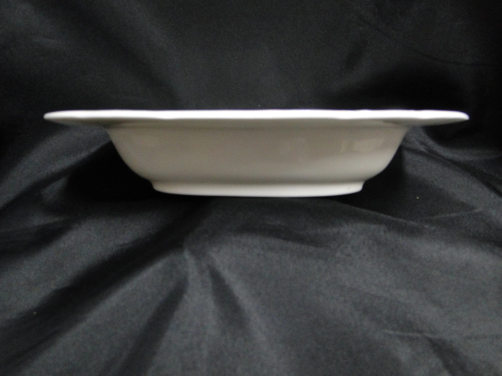 Coalport St Louis, White w/ Blue, Rust, Gold: Oval Serving Bowl, 9 3/8″
