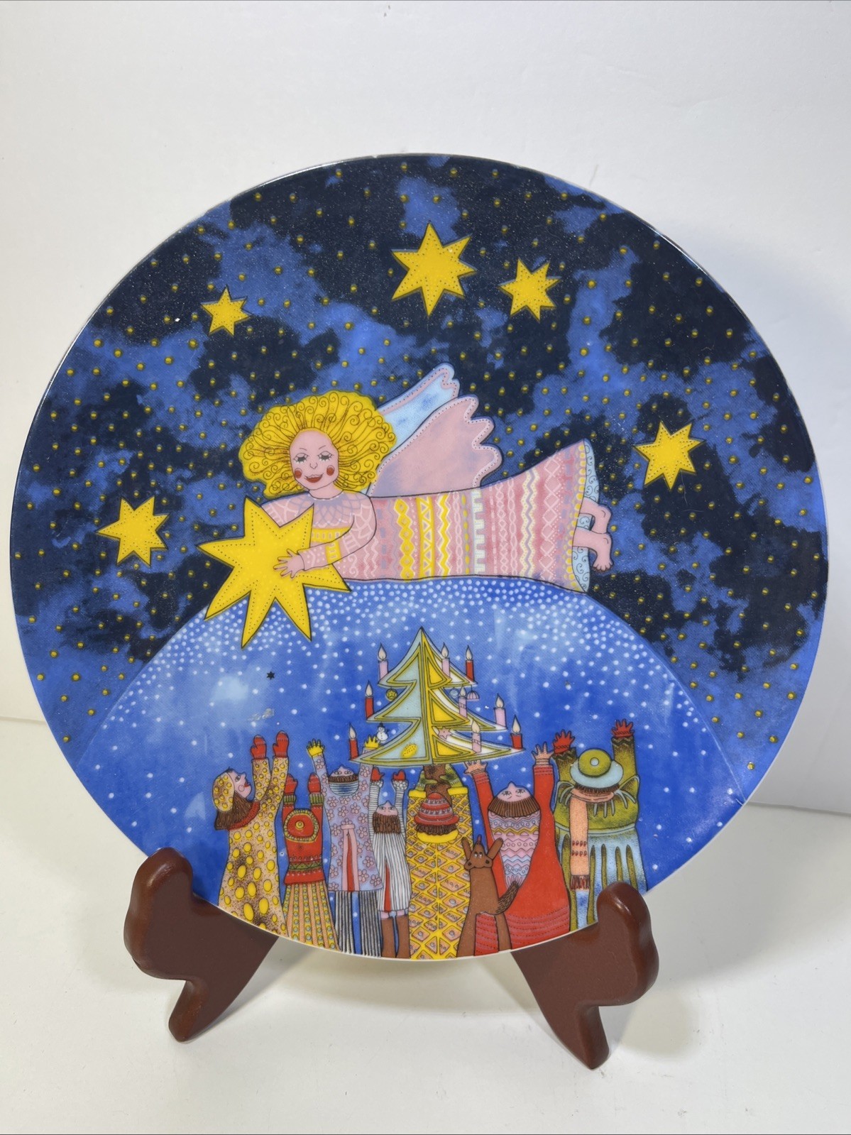 COLLECTIBLE PLATE I Bring You The Star Of Peace KIKI 1988 Japan 1988